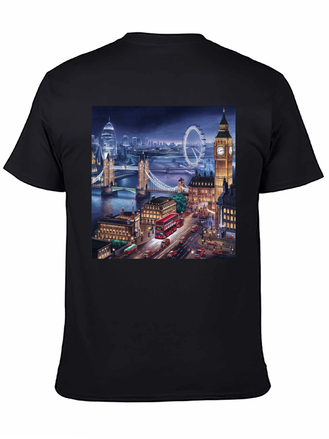 London Skyline Black T-Shirt