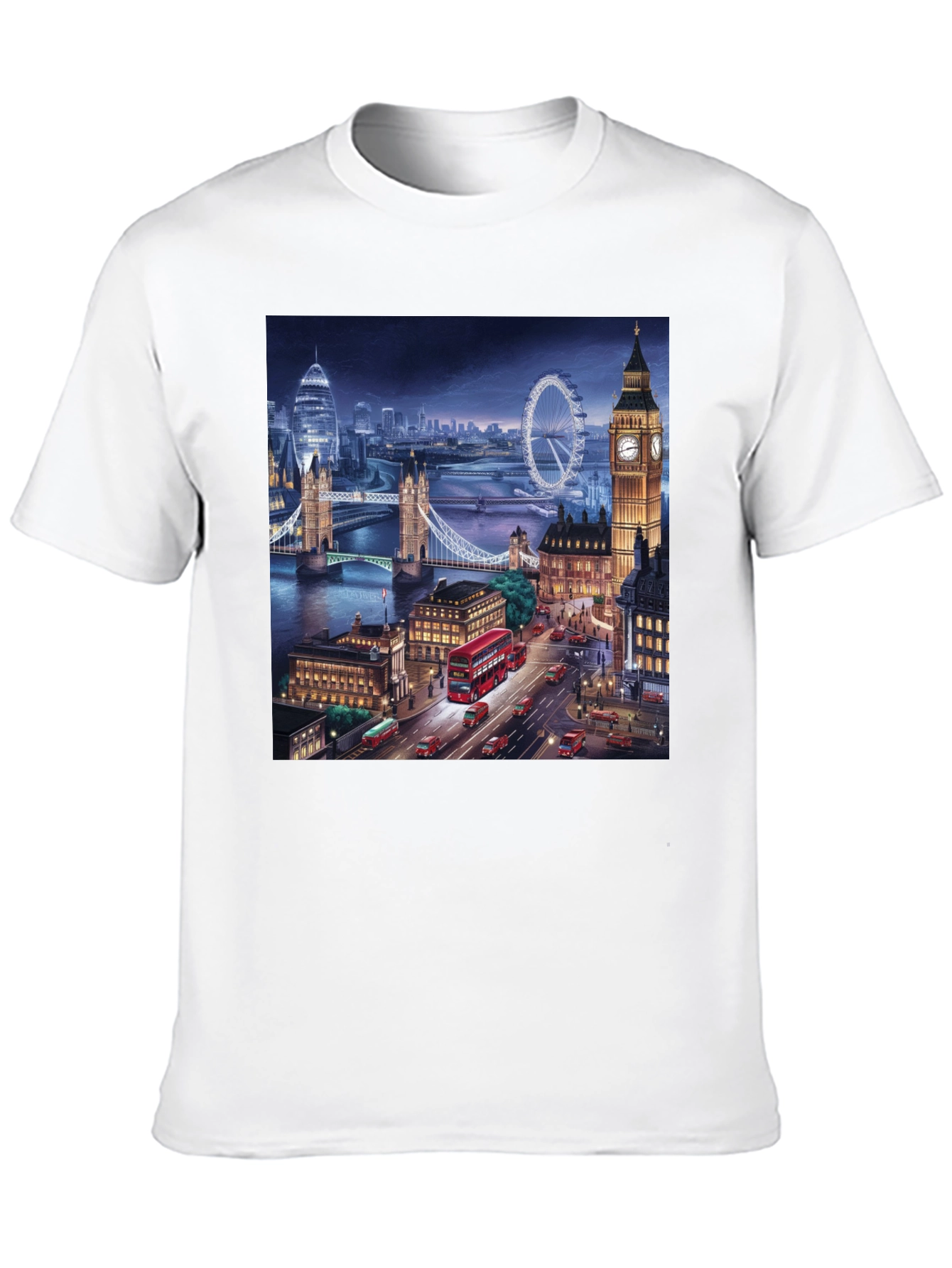 London Skyline Black T-Shirt