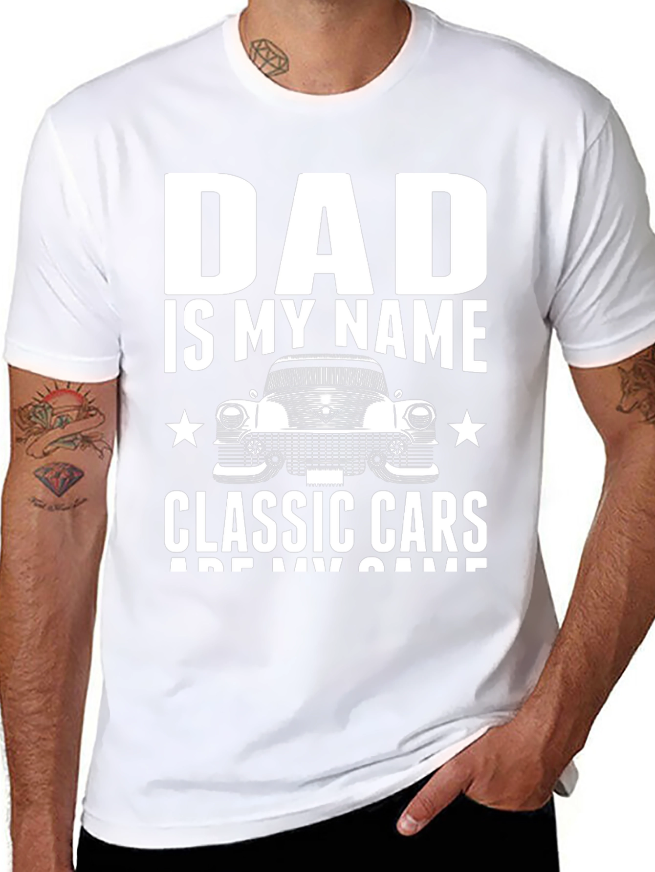 Dad is My Name Classic Cars T-Shirt
