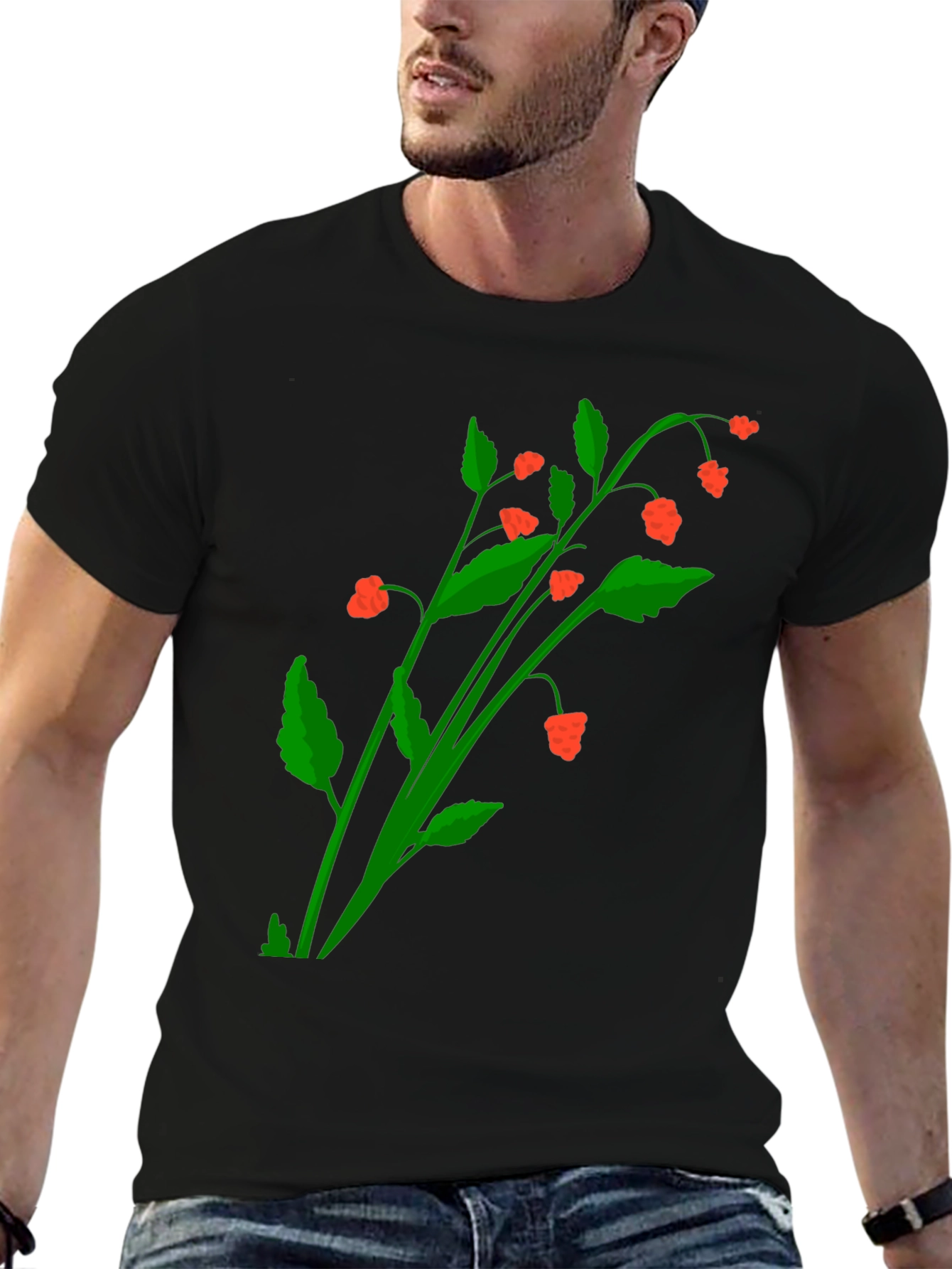 Botanical Berry Graphic T-Shirt