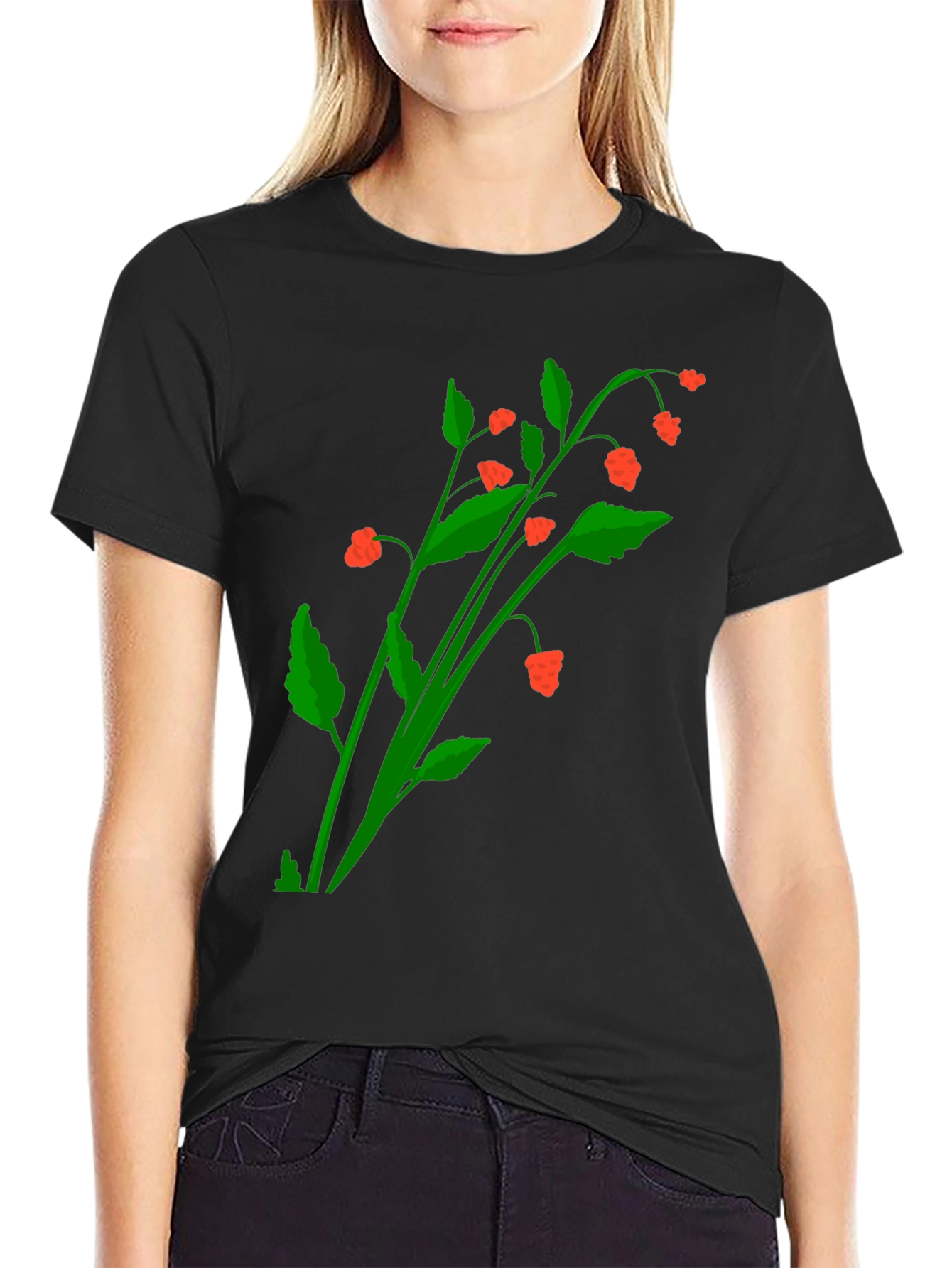 Botanical Berry Graphic T-Shirt