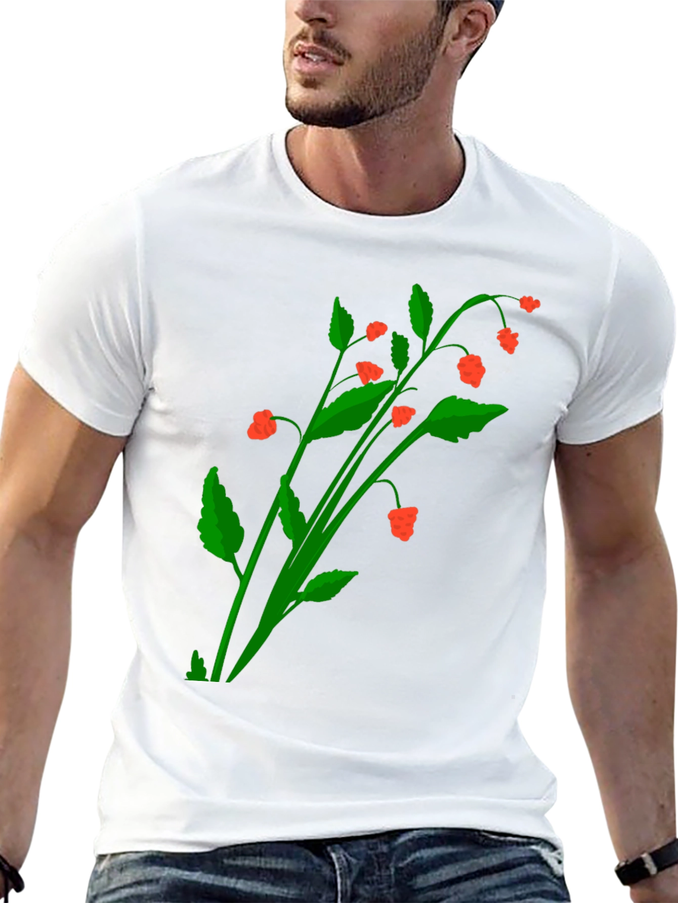 Botanical Berry Graphic T-Shirt