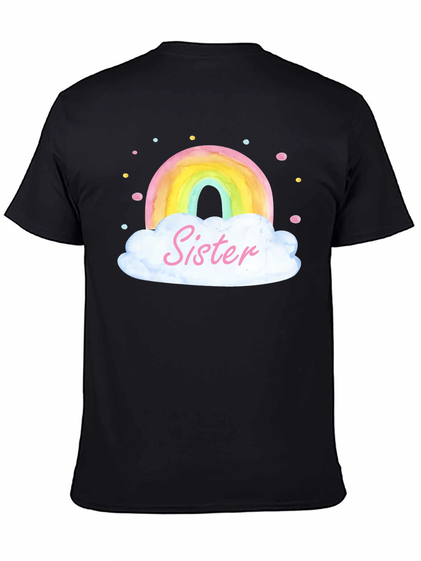 Sister Rainbow Cloud Graphic Tee