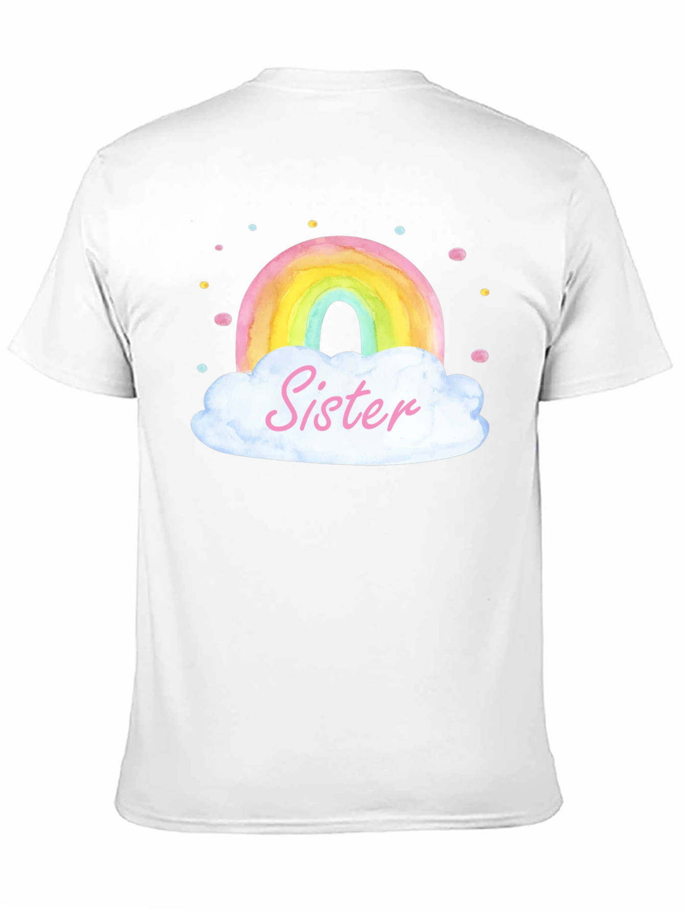 Sister Rainbow Cloud Graphic Tee