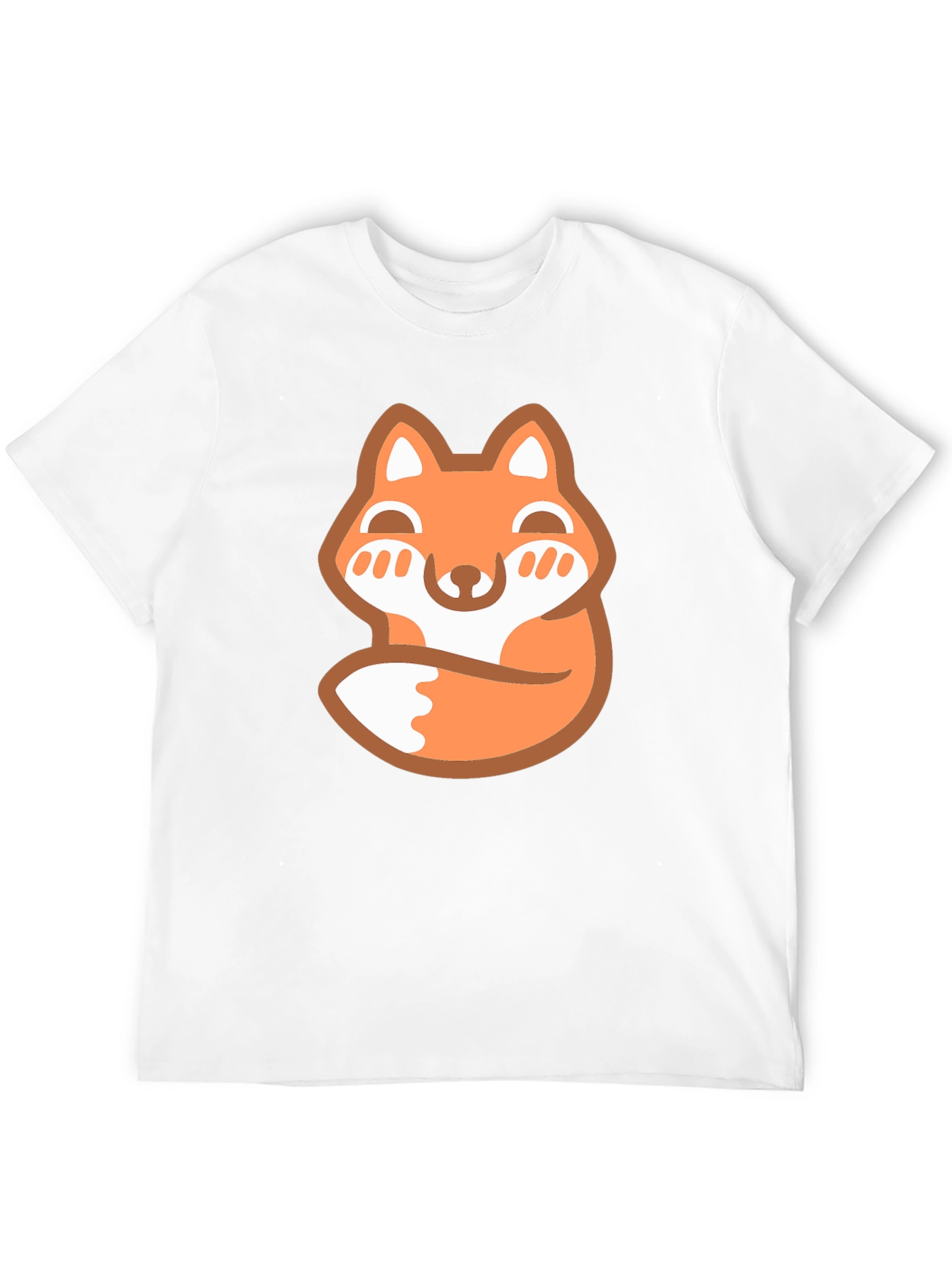 Cute Fox Graphic Tee - Mens Black T-Shirt