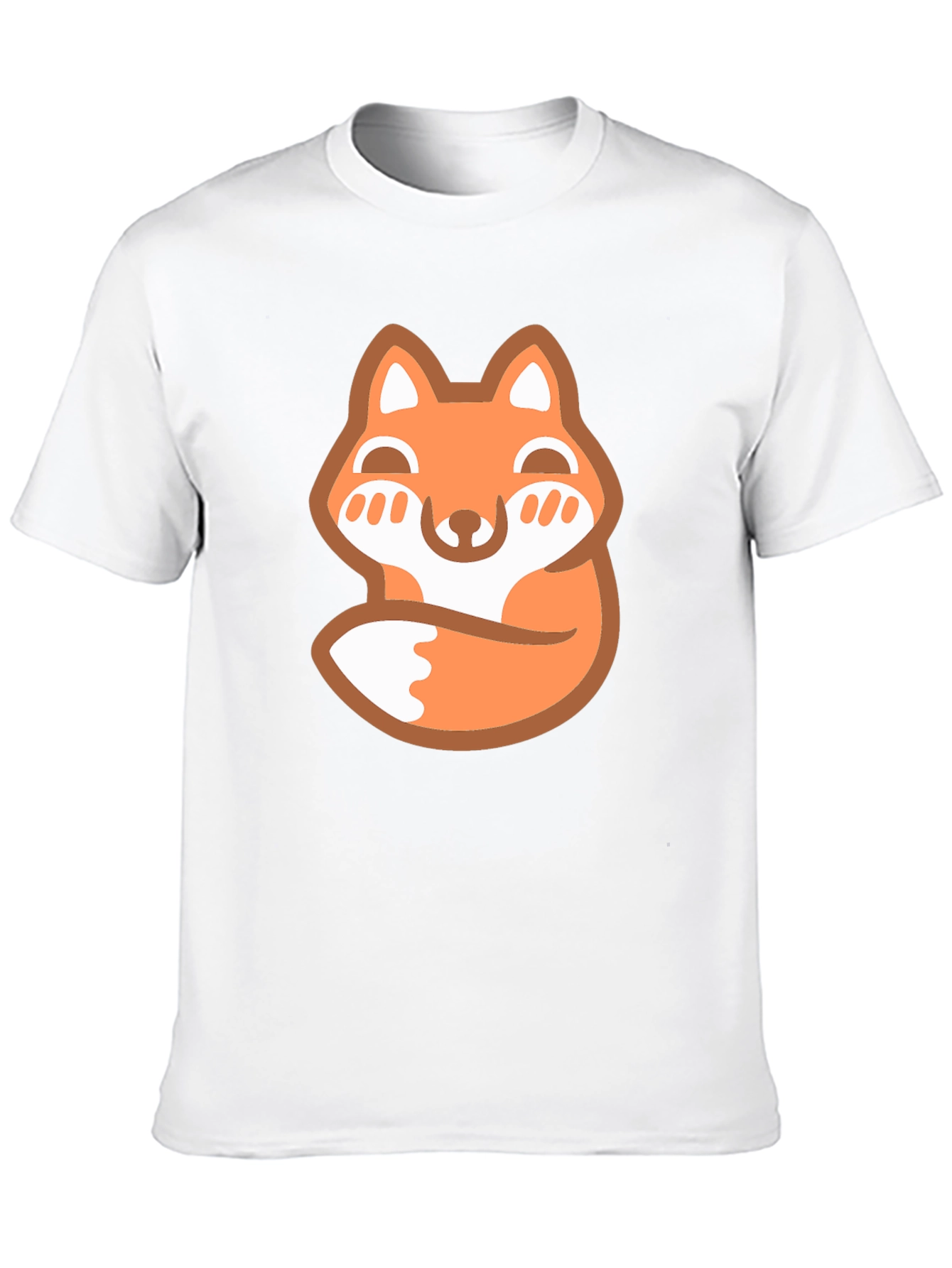 Cute Fox Graphic Tee - Mens Black T-Shirt