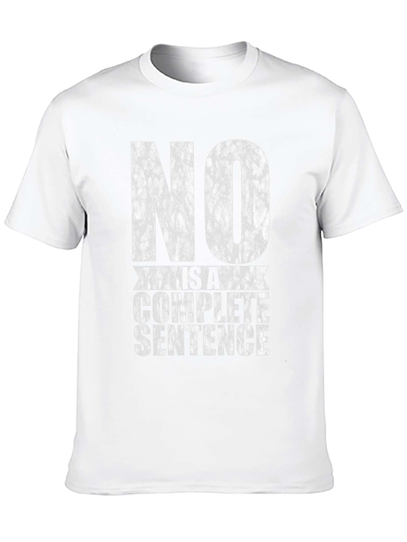 NO is a Complete Sentence Black Graphic Tee