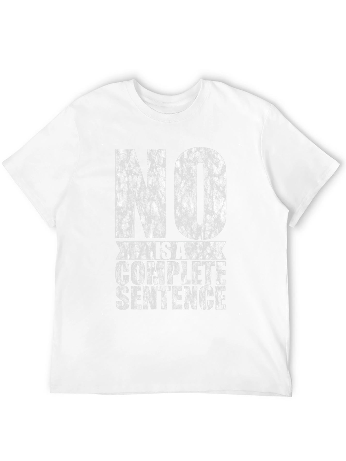 NO is a Complete Sentence Black Graphic Tee