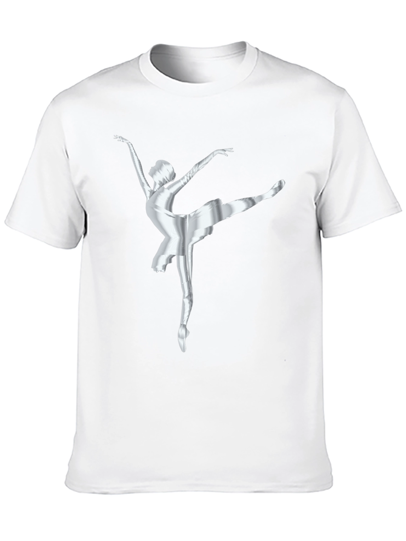 Ballerina Graphic Tee - Stylish Dancer T-Shirt