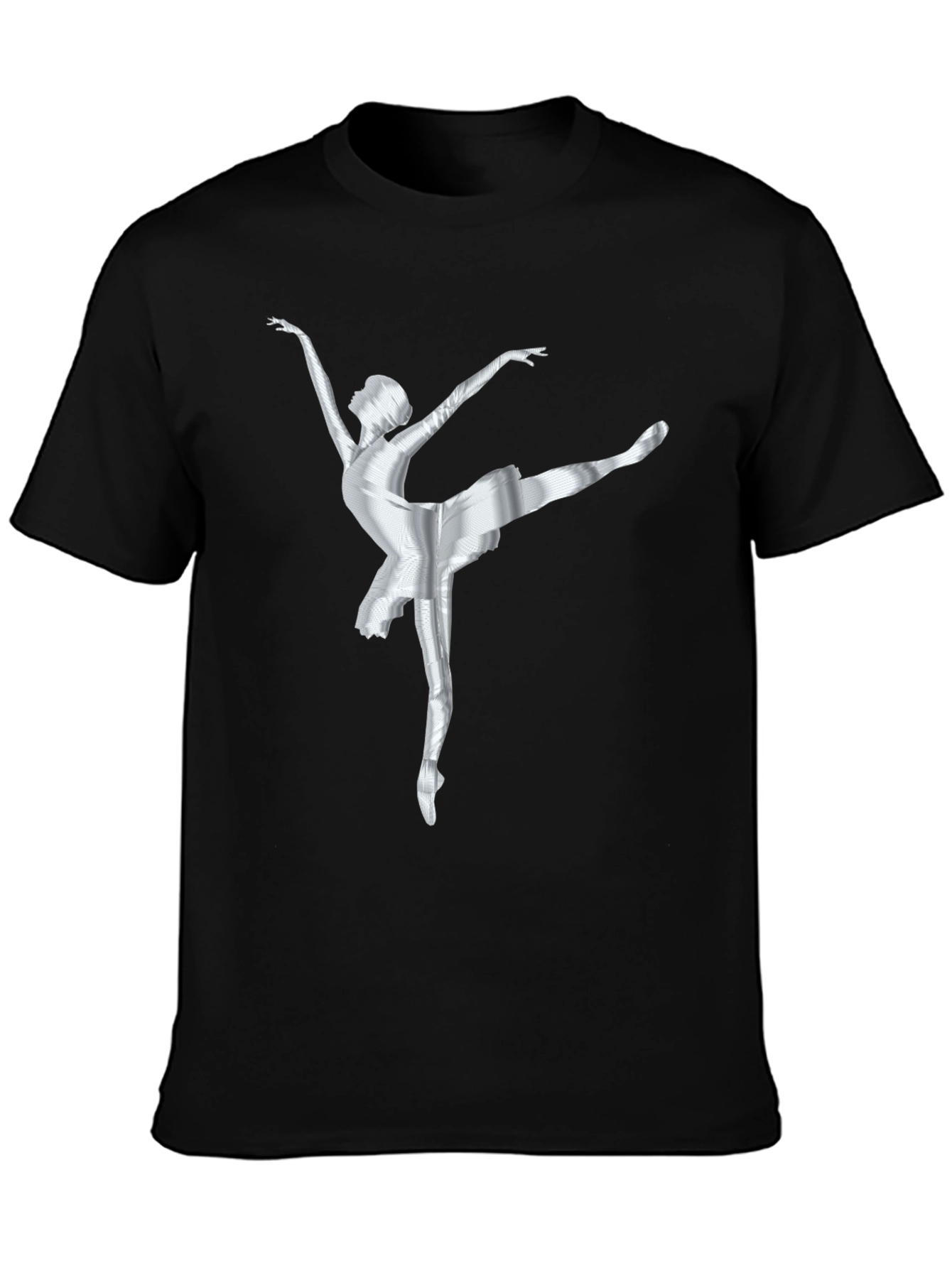 Ballerina Graphic Tee - Stylish Dancer T-Shirt