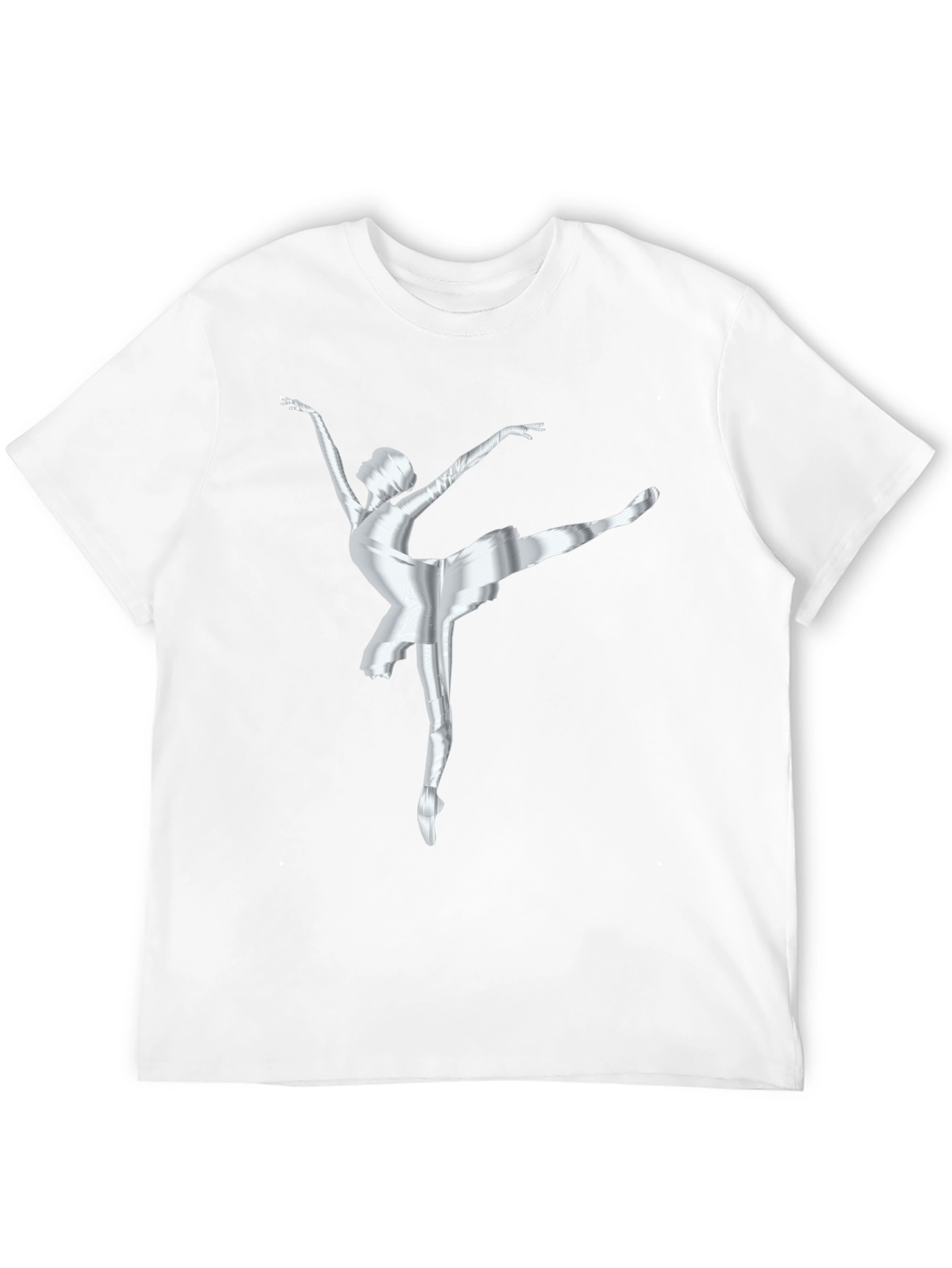 Ballerina Graphic Tee - Stylish Dancer T-Shirt