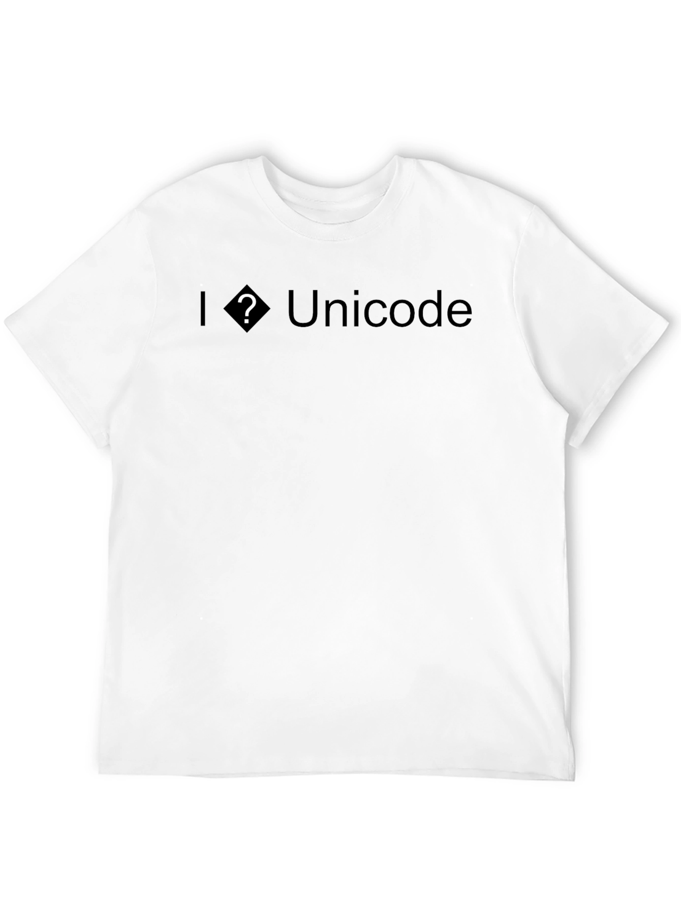 I Love Unicode Black T-Shirt