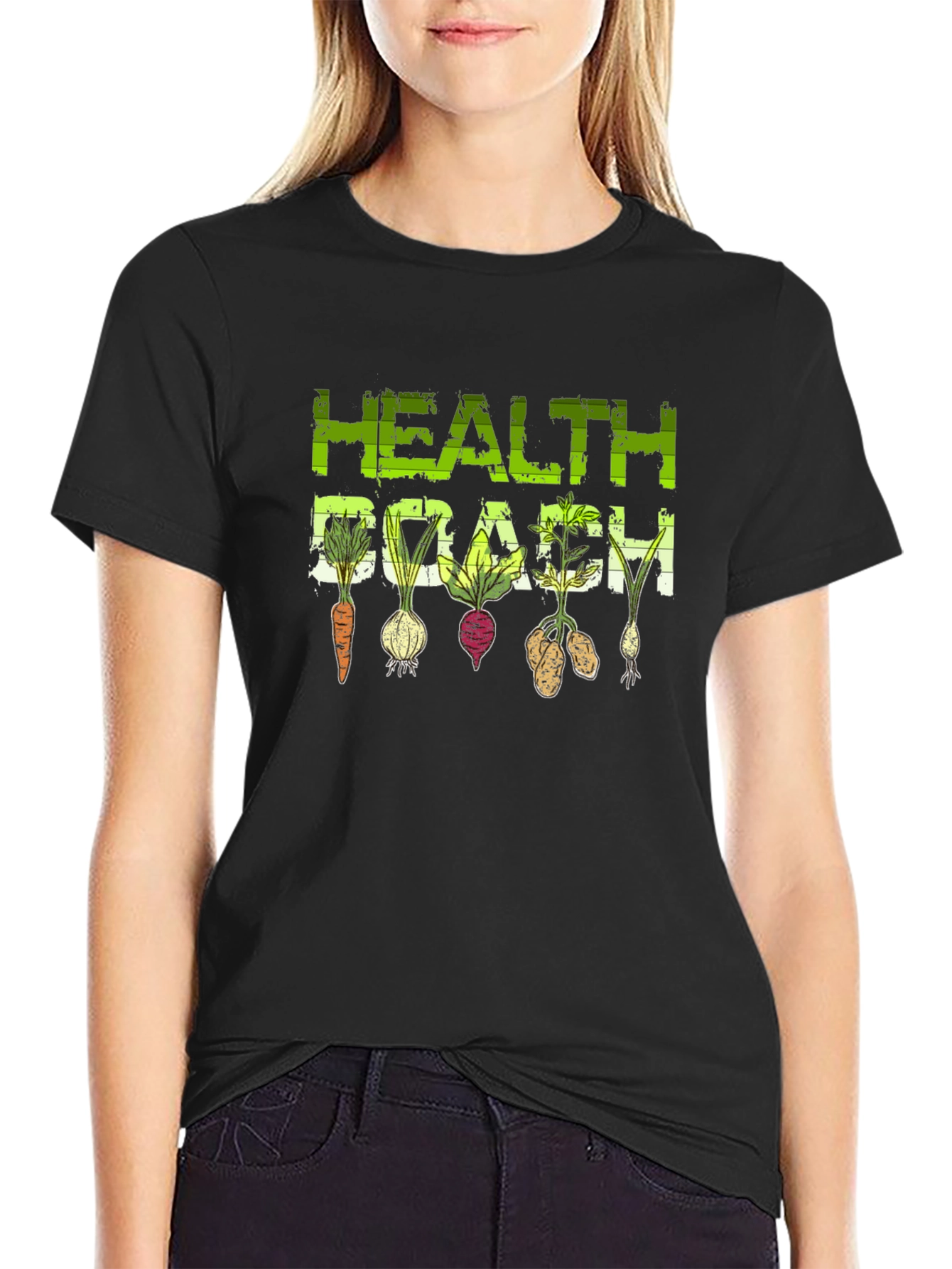 Health Coach Graphic Tee - Root Vegetable Design