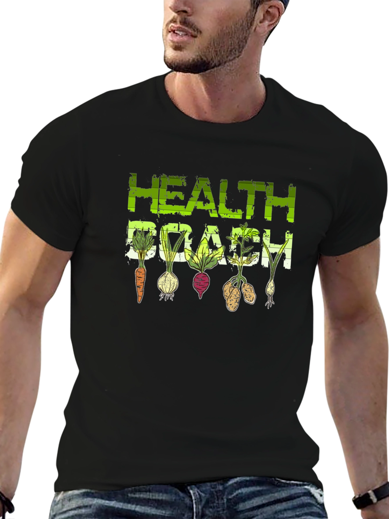 Health Coach Graphic Tee - Root Vegetable Design