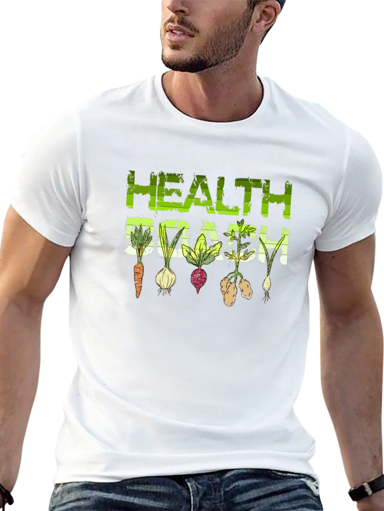 Health Coach Graphic Tee - Root Vegetable Design