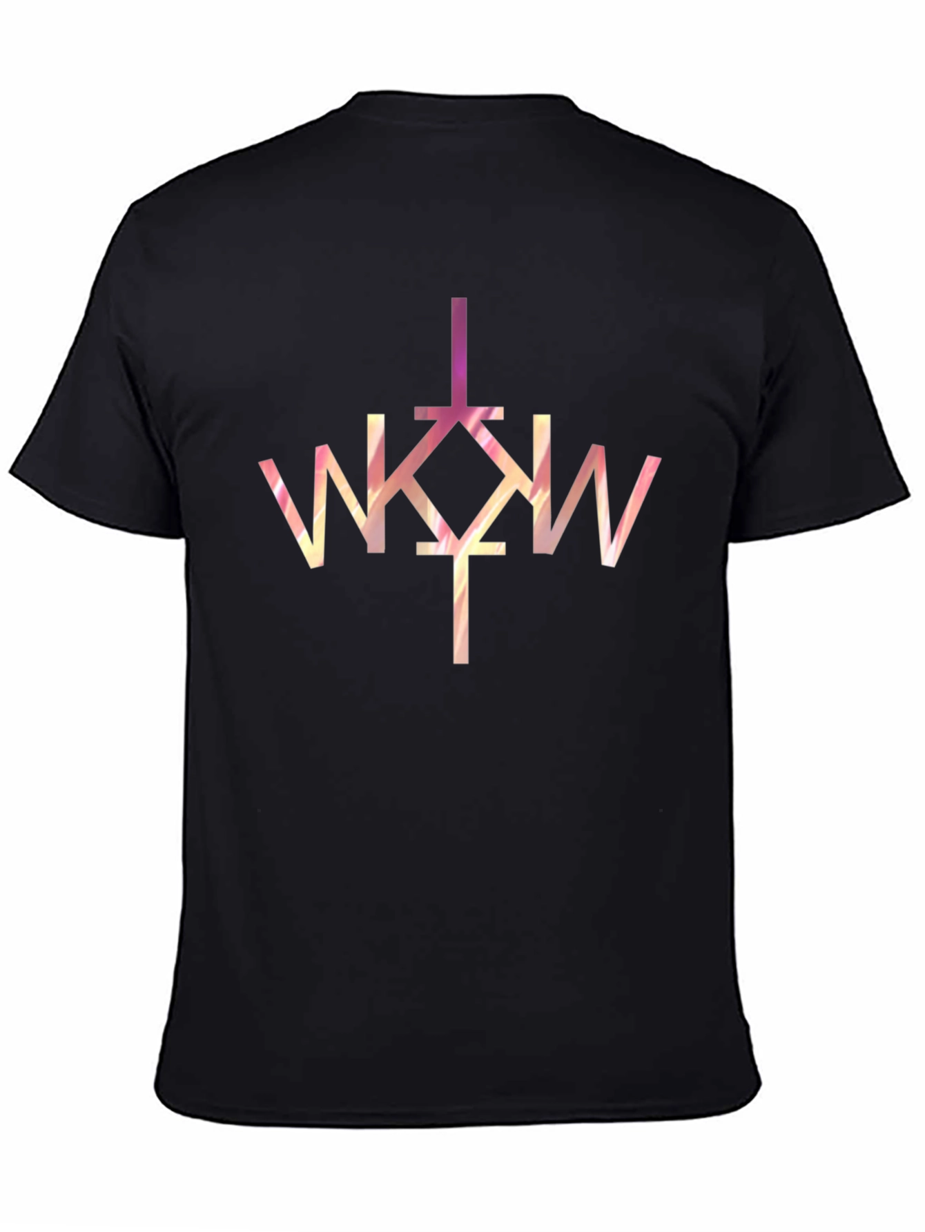 Graphic Tee - WKW Symbol - Black Cotton Shirt