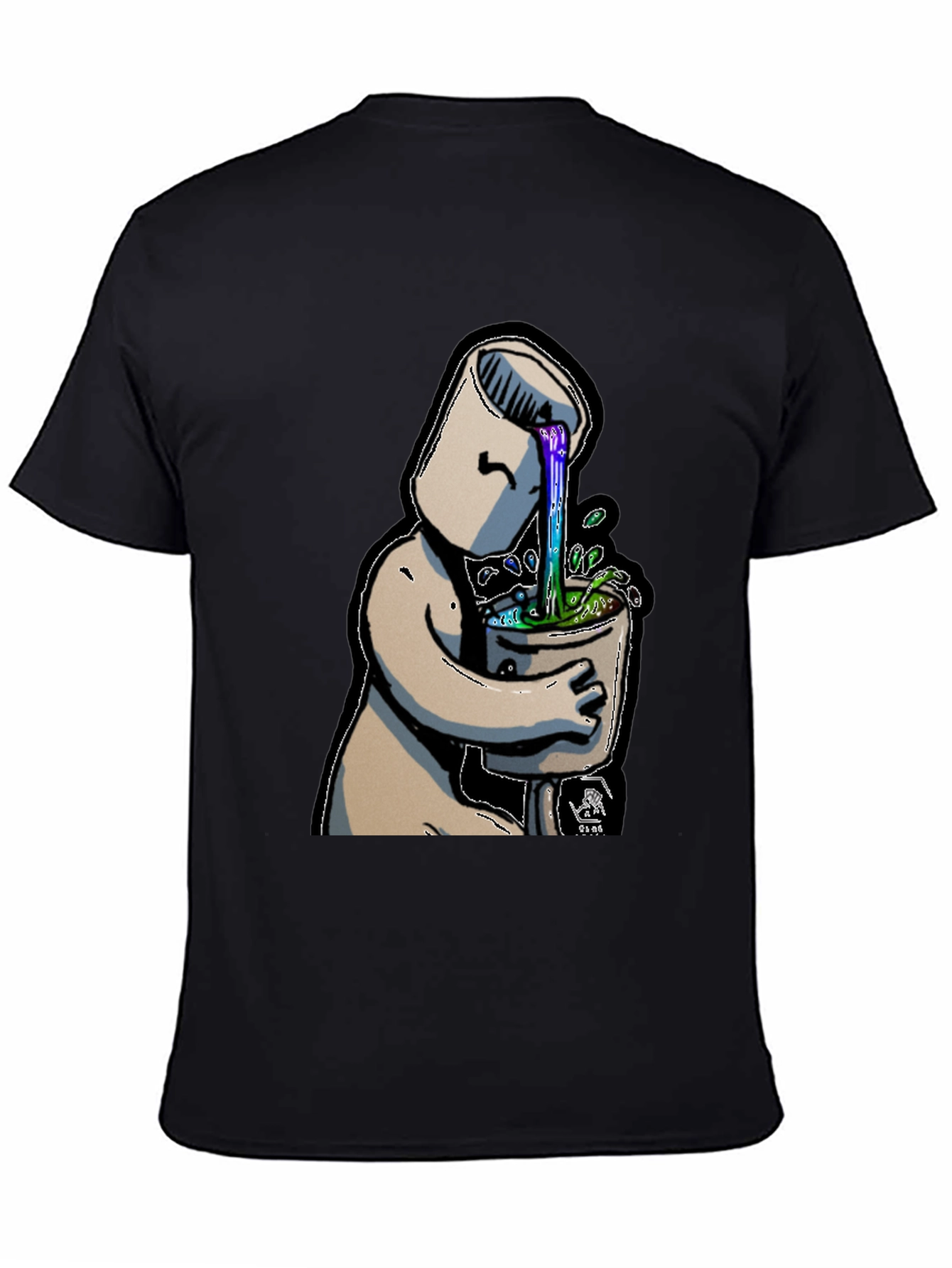 Surreal Toilet Humor Graphic T-Shirt