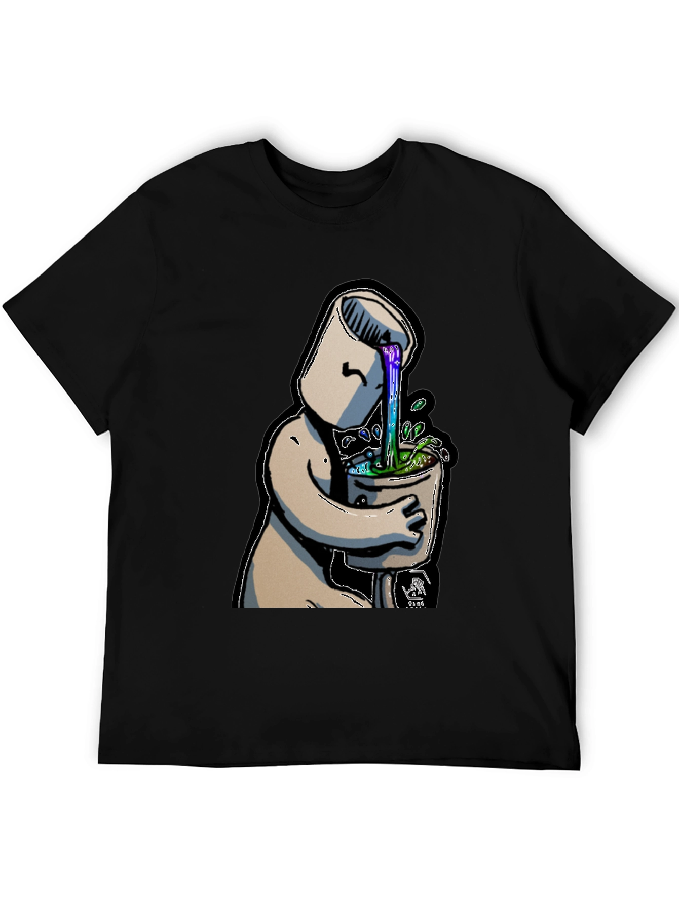 Surreal Toilet Humor Graphic T-Shirt