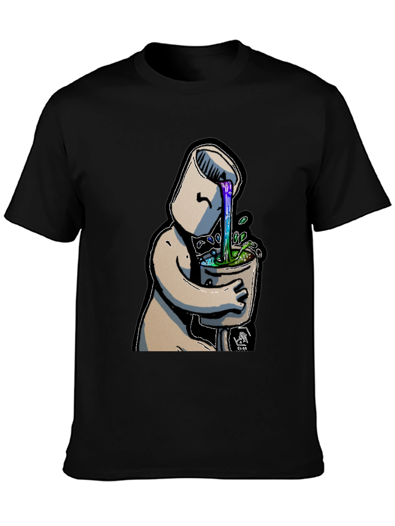 Surreal Toilet Humor Graphic T-Shirt