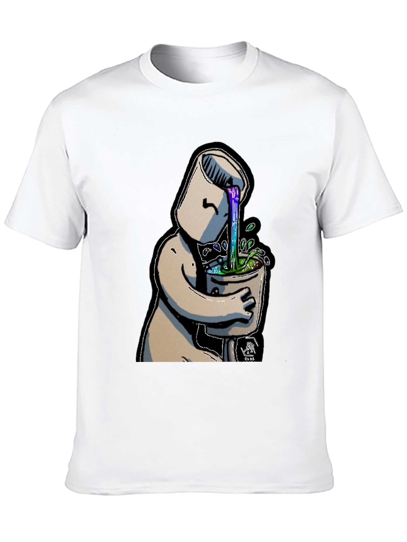 Surreal Toilet Humor Graphic T-Shirt