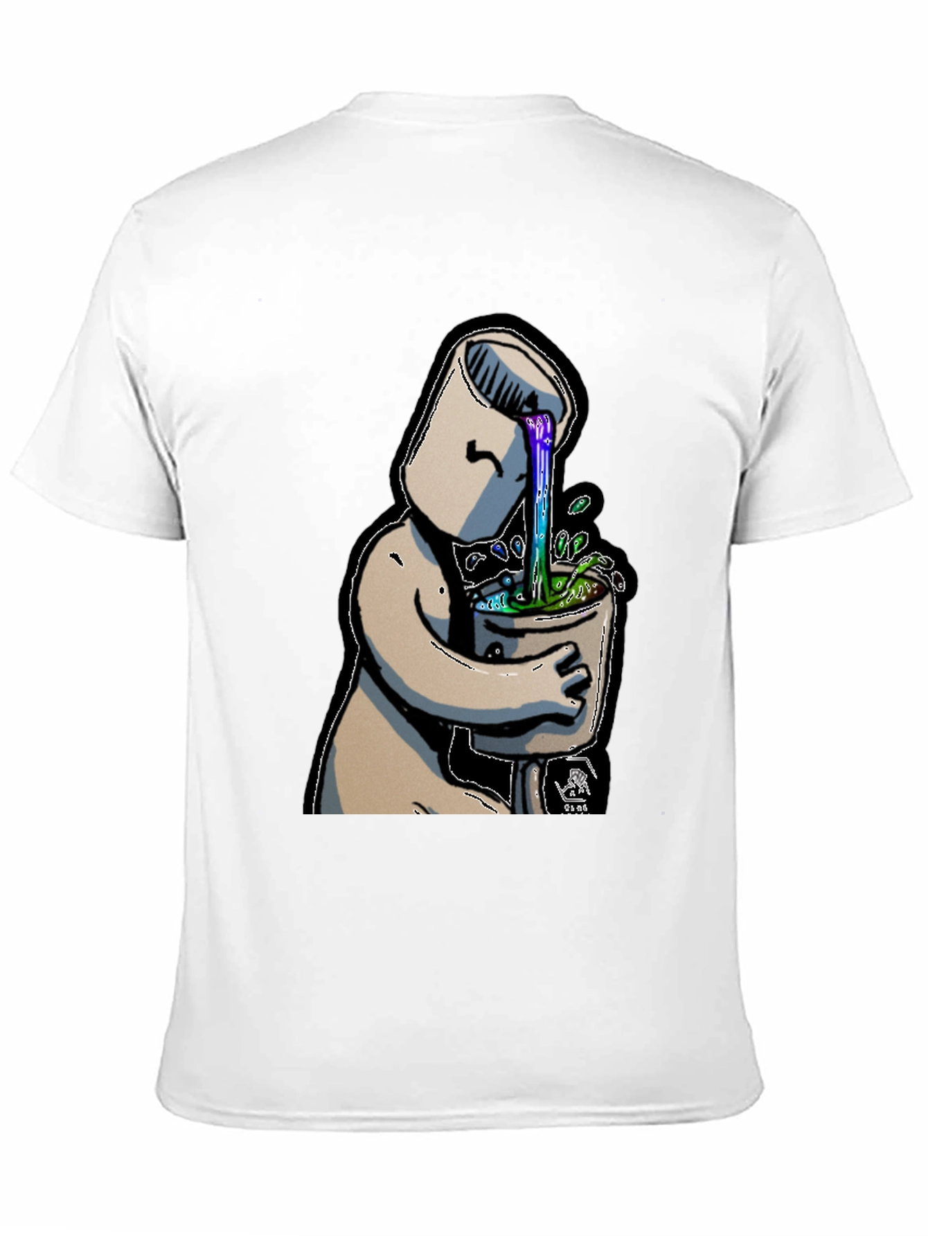 Surreal Toilet Humor Graphic T-Shirt