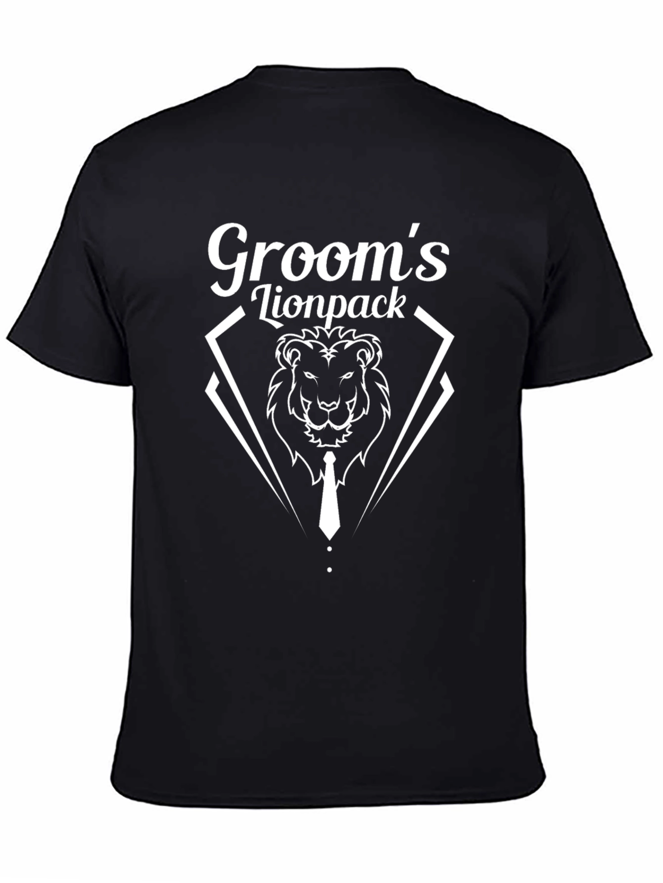 Grooms Lionpack Graphic T-Shirt - Wedding Party Apparel