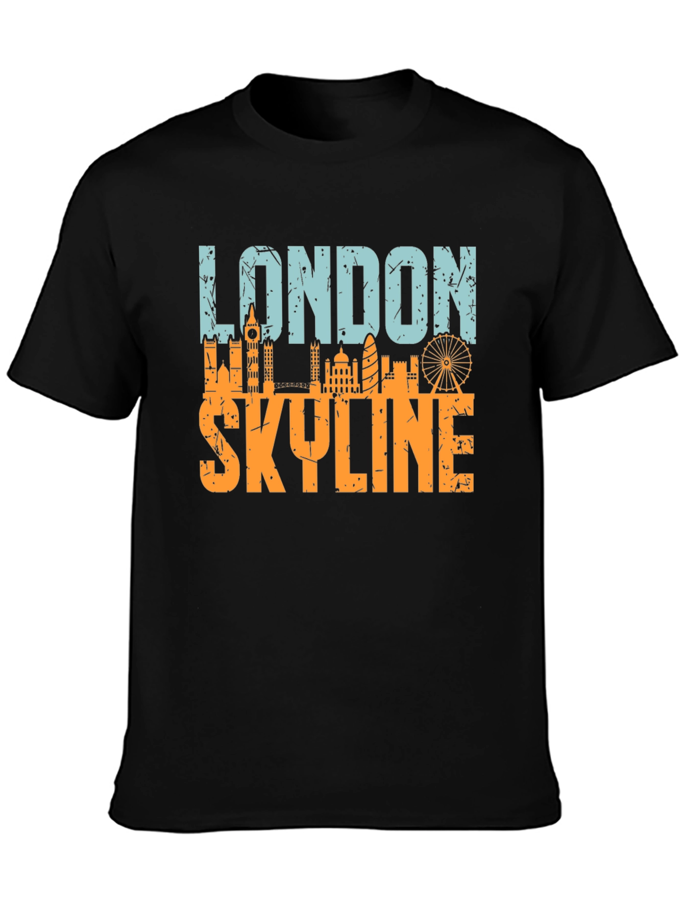 London Skyline Graphic Tee - Black
