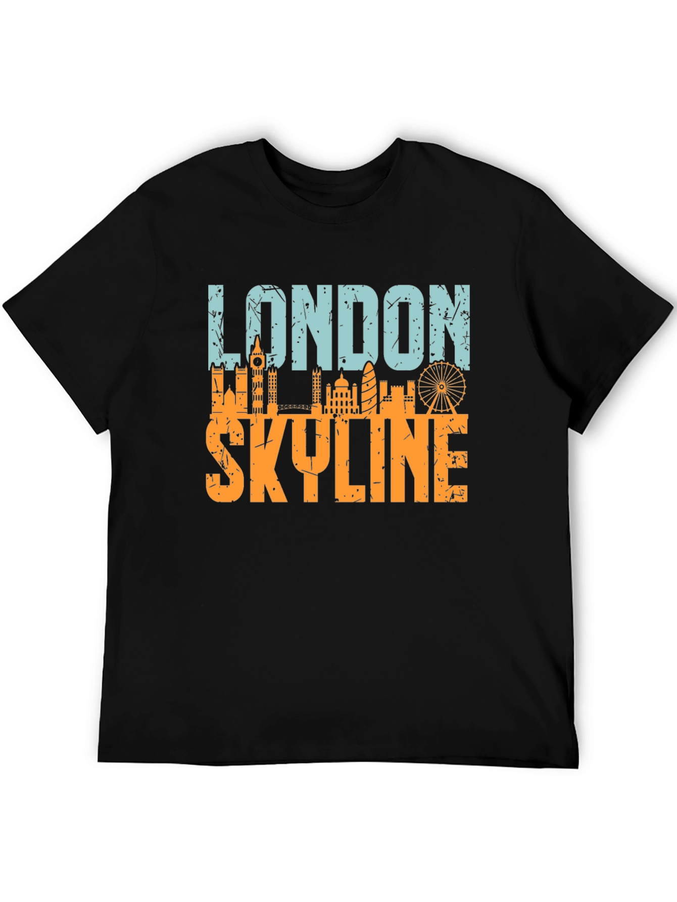 London Skyline Graphic Tee - Black