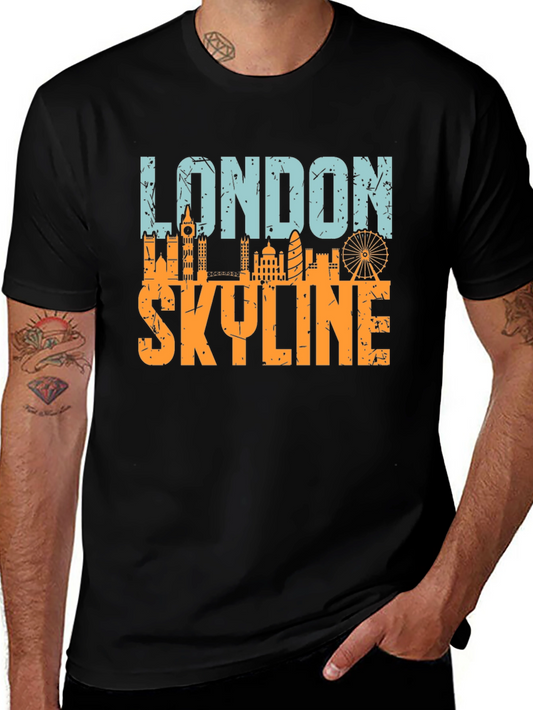 London Skyline Graphic Tee - Black