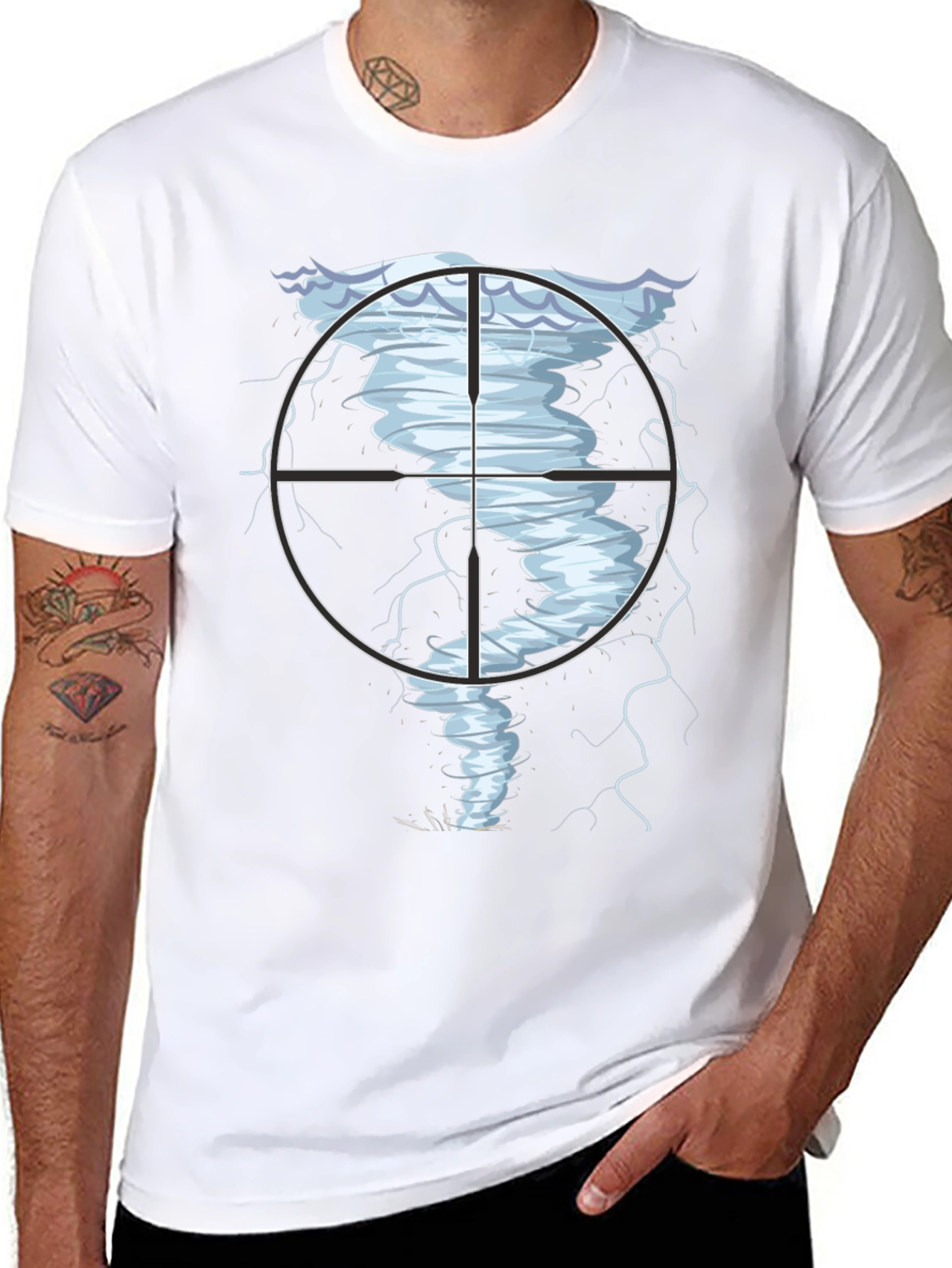 Tornado Target Black T-Shirt
