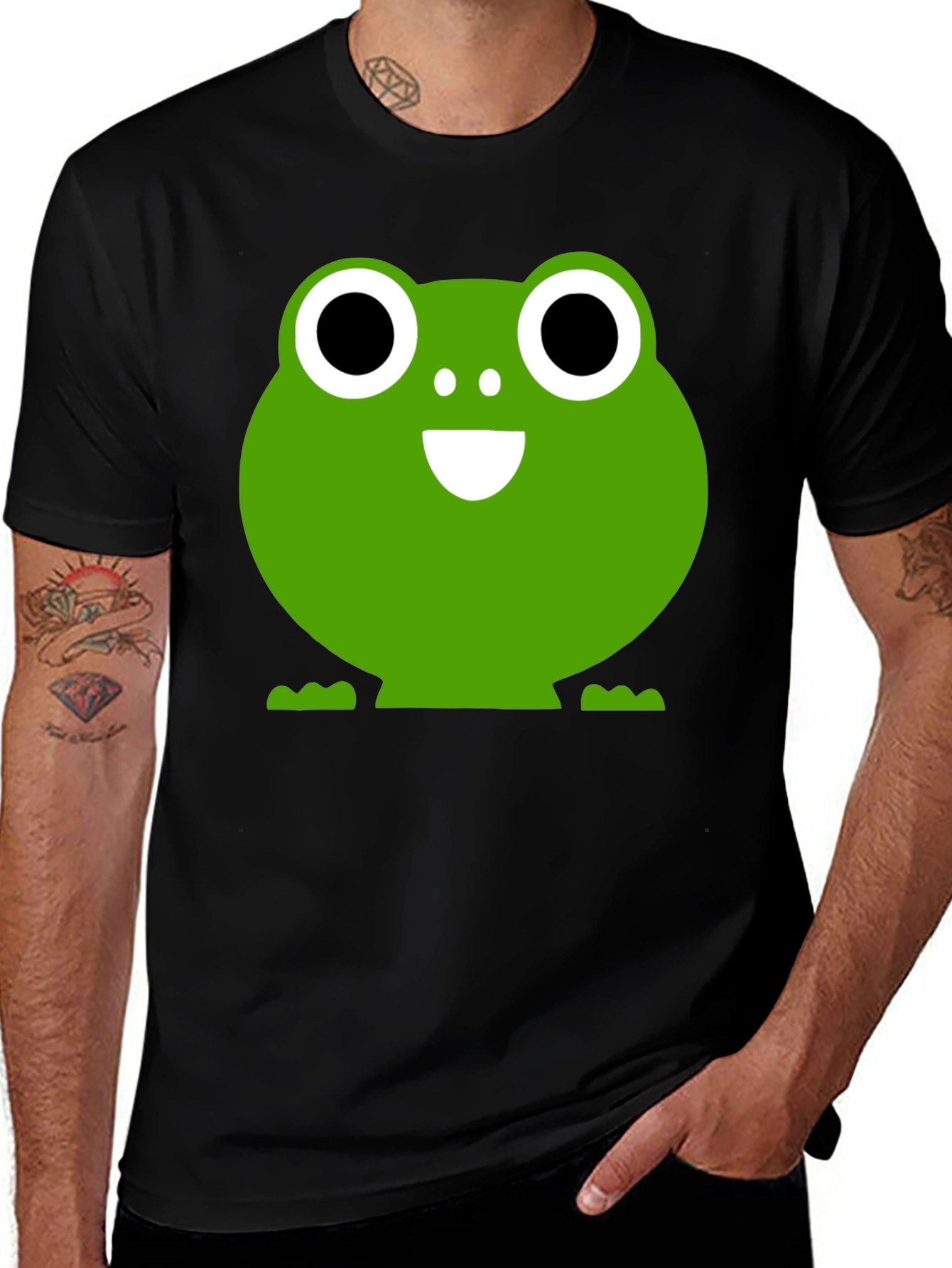 Frog Graphic Black T-Shirt - Fun & Casual