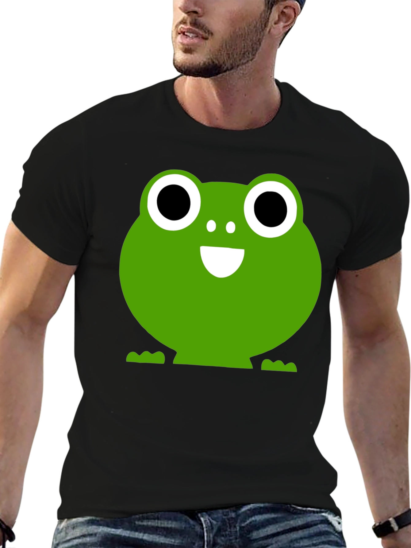 Frog Graphic Black T-Shirt - Fun & Casual