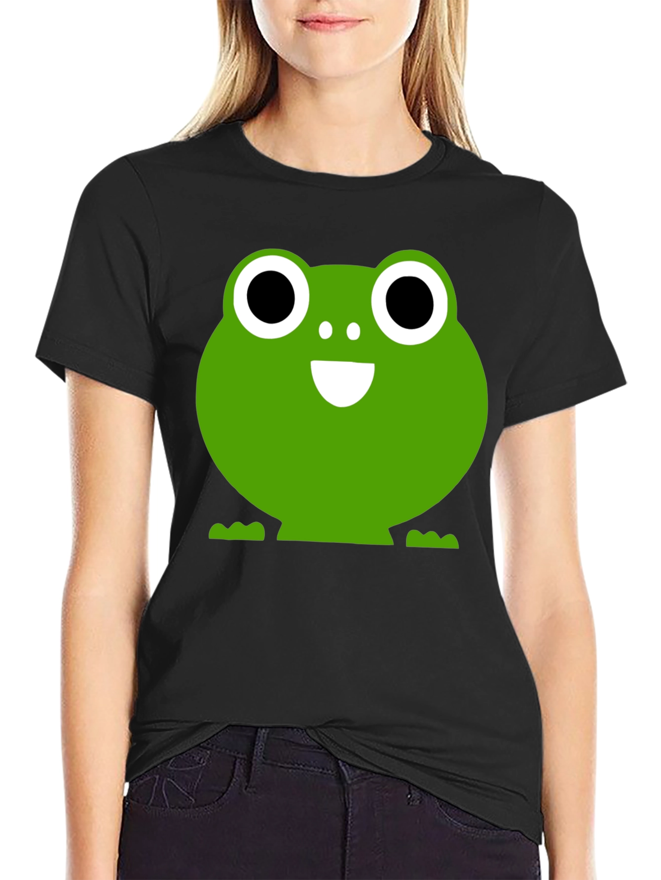 Frog Graphic Black T-Shirt - Fun & Casual