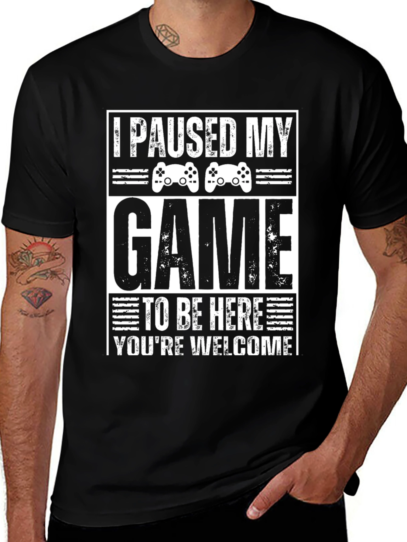 I Paused My Game To Be Here Graphic Tee