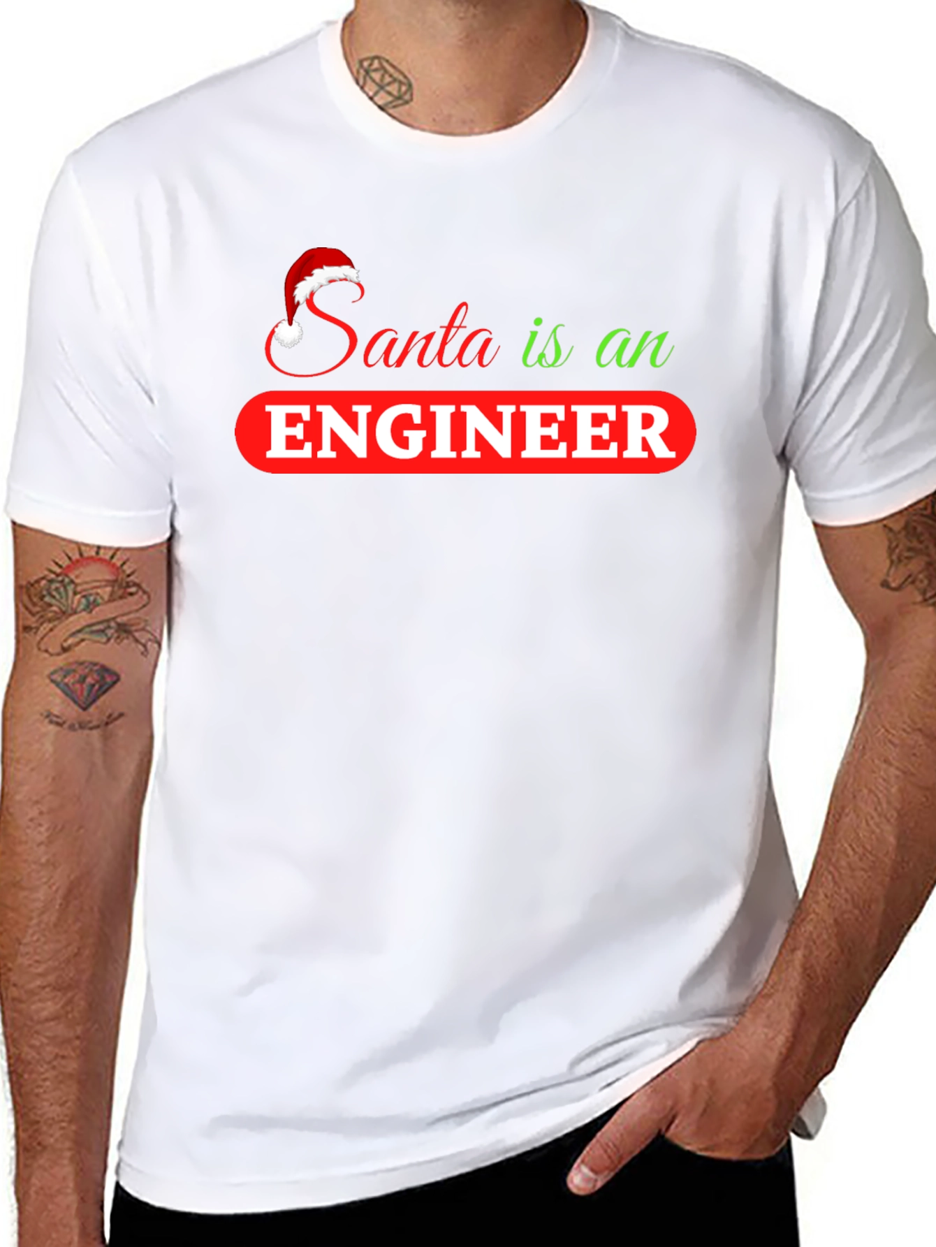 Santa is an Engineer T-Shirt
