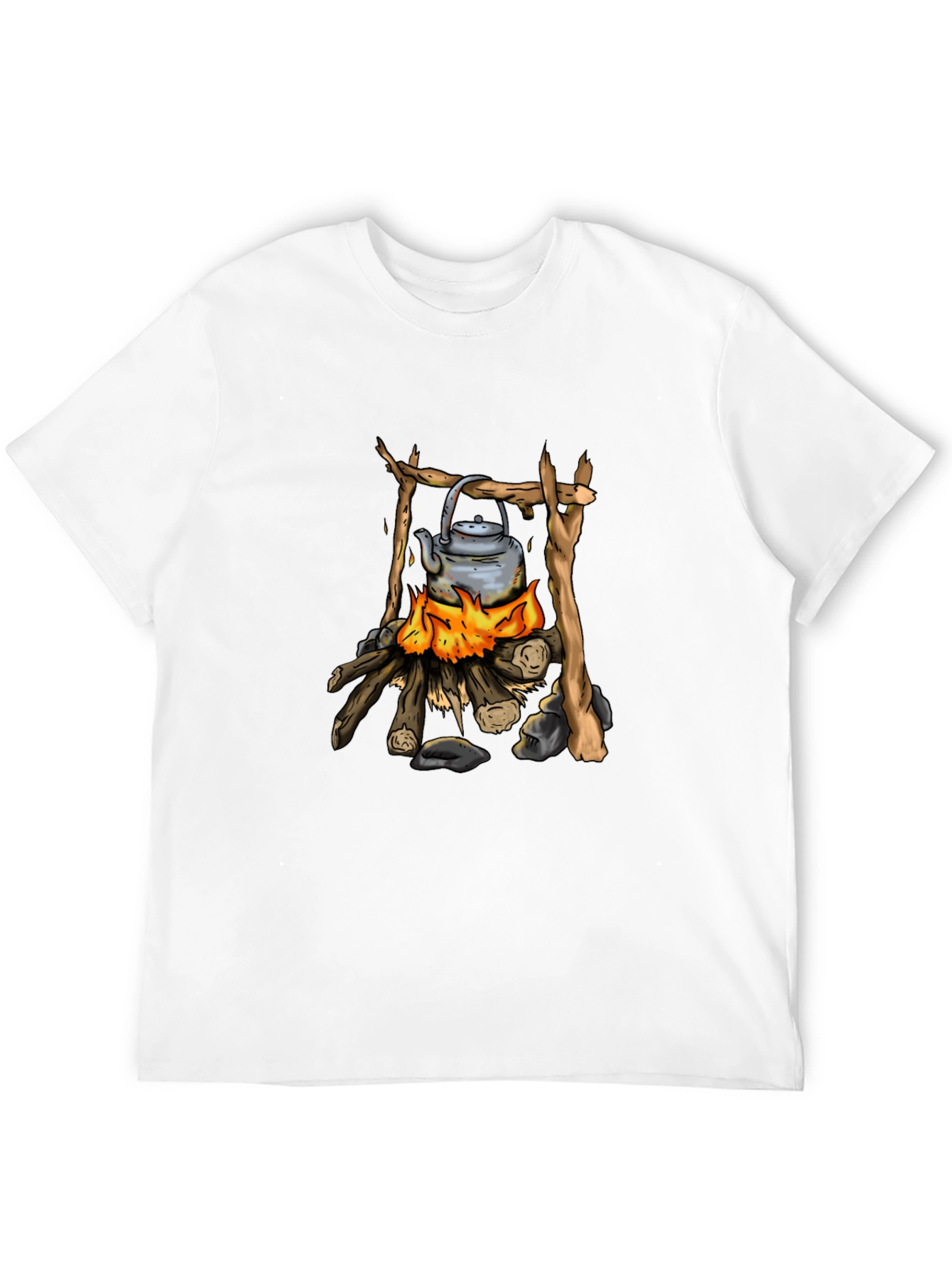 Campfire Kettle Graphic Tee - Black