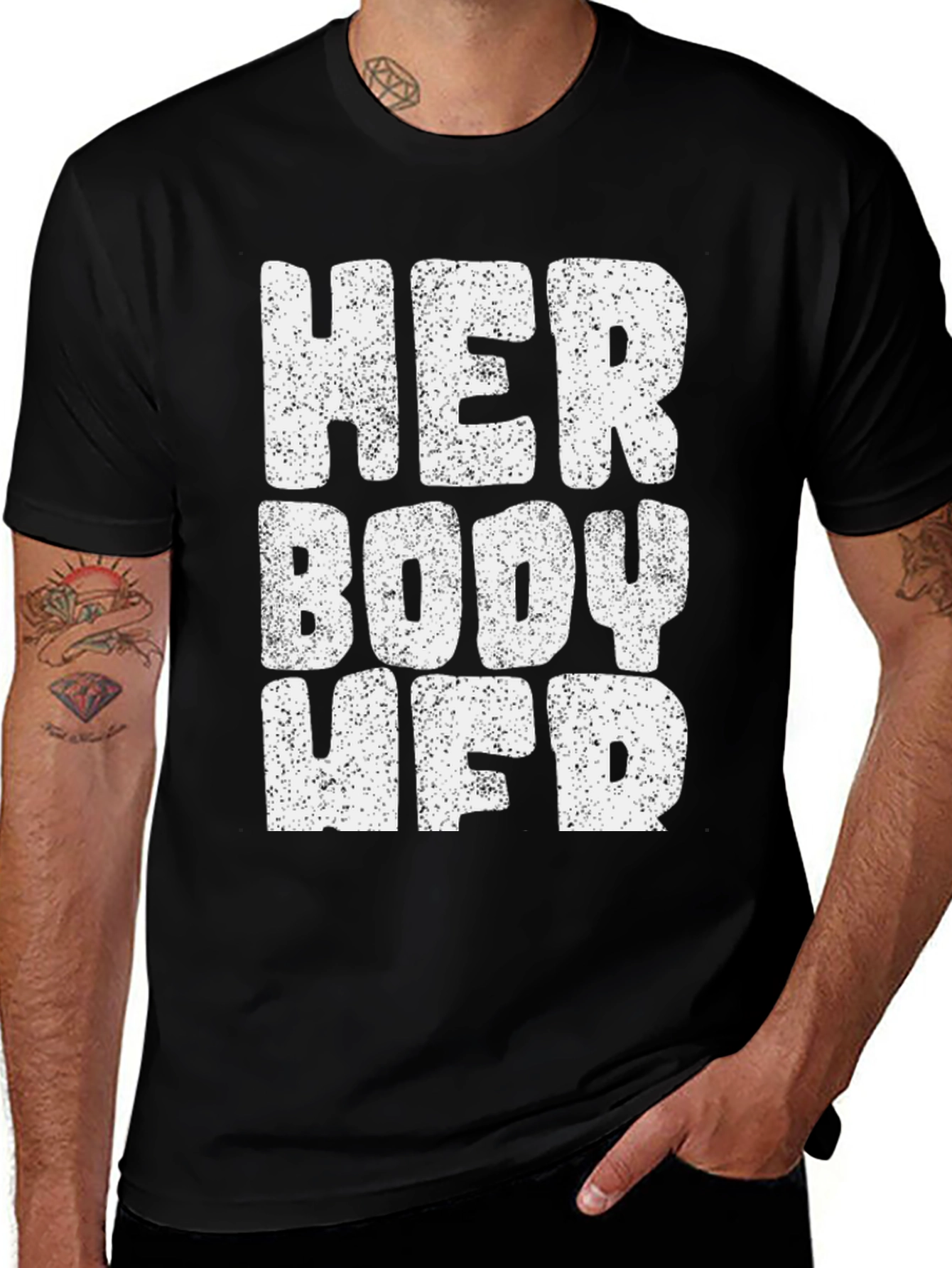 Her Body Her Choice T-Shirt - Black