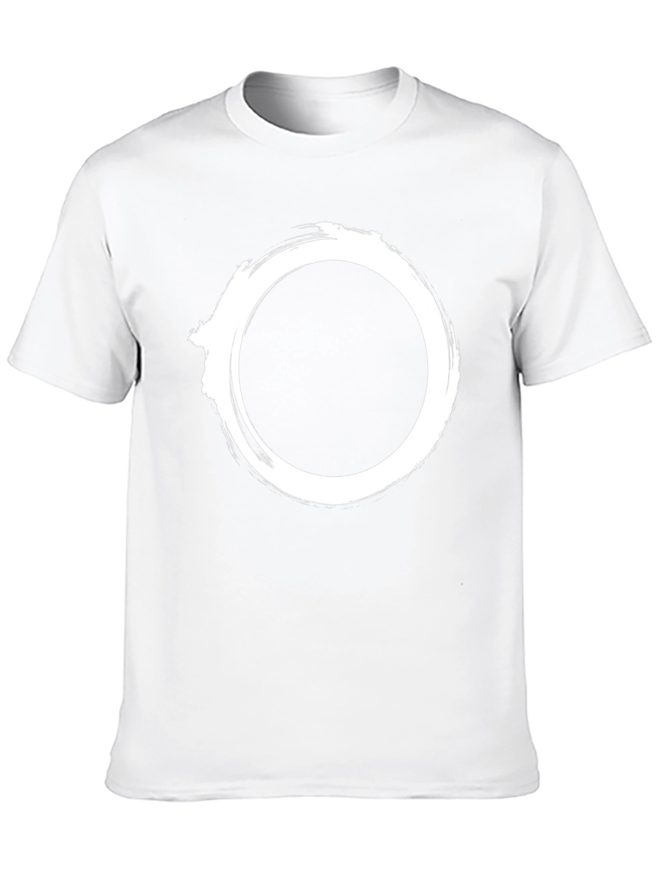 Minimalist Zen Circle Black T-Shirt