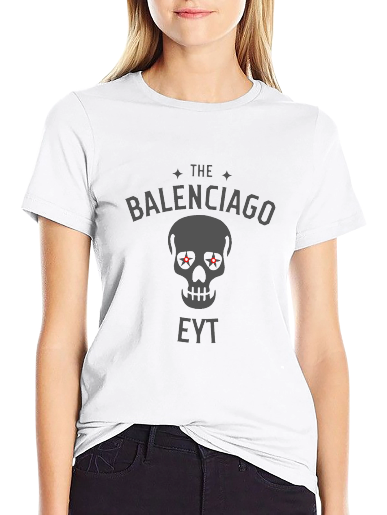 Balenciago Eyt Skull Graphic T-Shirt