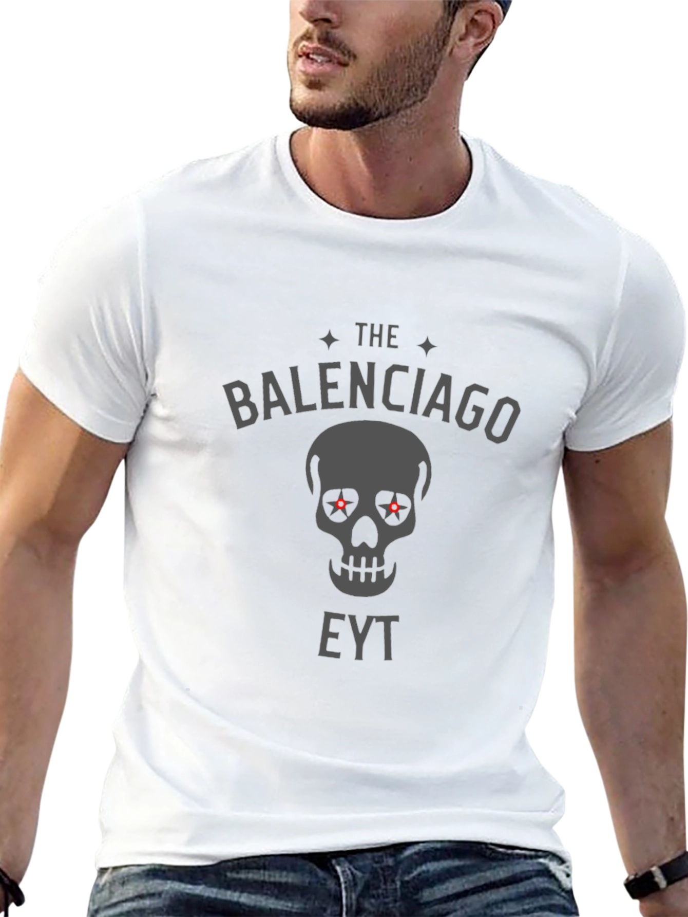 Balenciago Eyt Skull Graphic T-Shirt