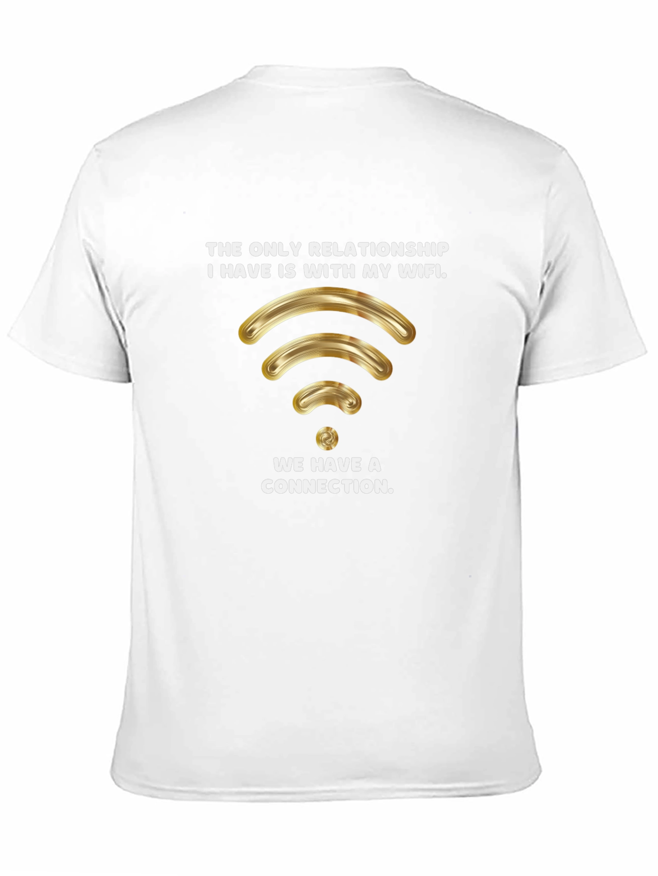 Wifi Relationship Graphic Tee - Black T-Shirt
