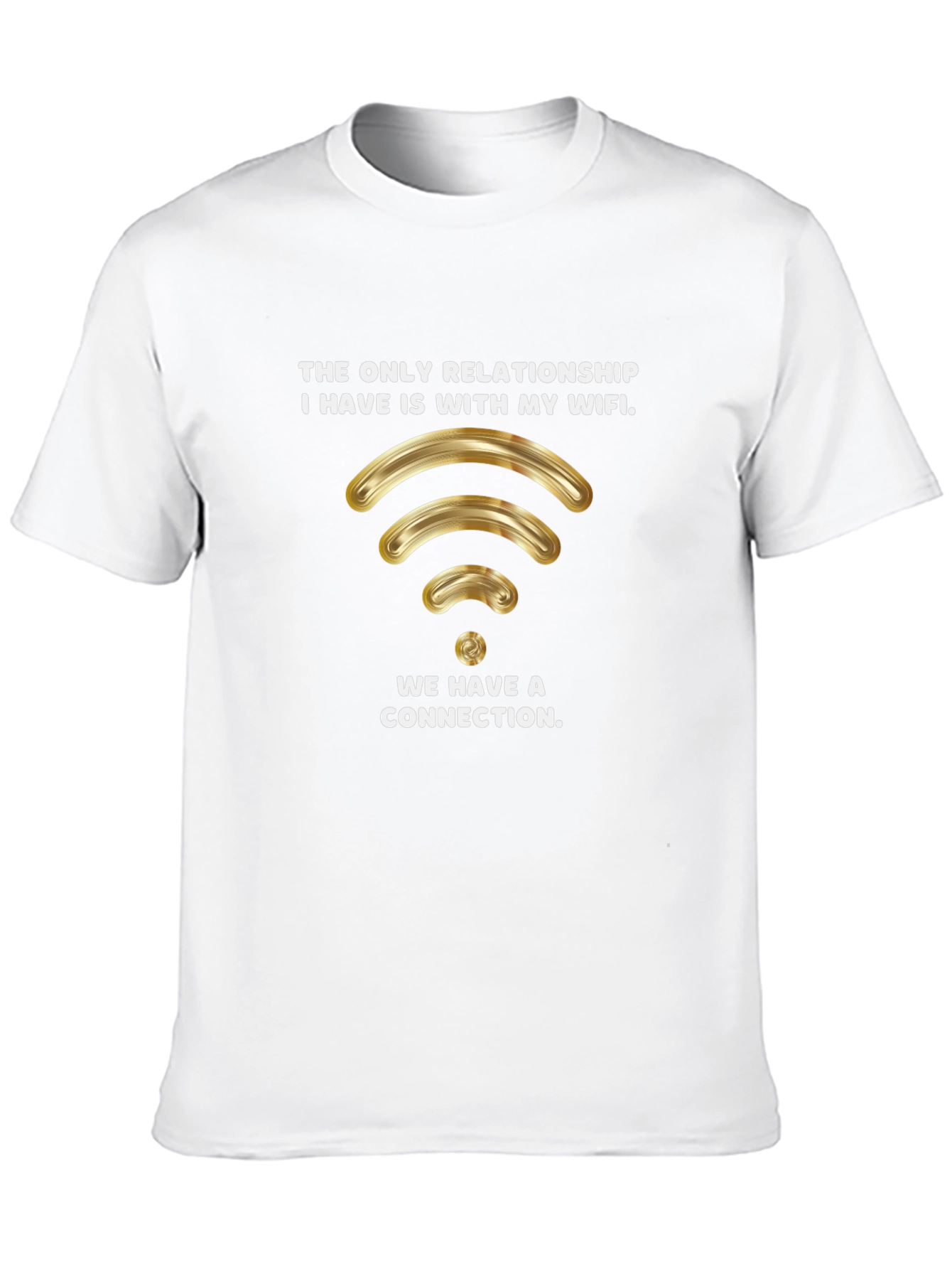 Wifi Relationship Graphic Tee - Black T-Shirt