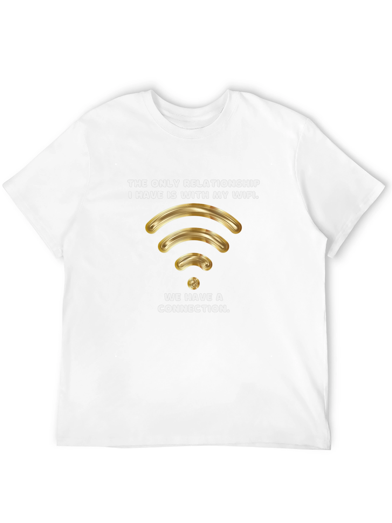 Wifi Relationship Graphic Tee - Black T-Shirt