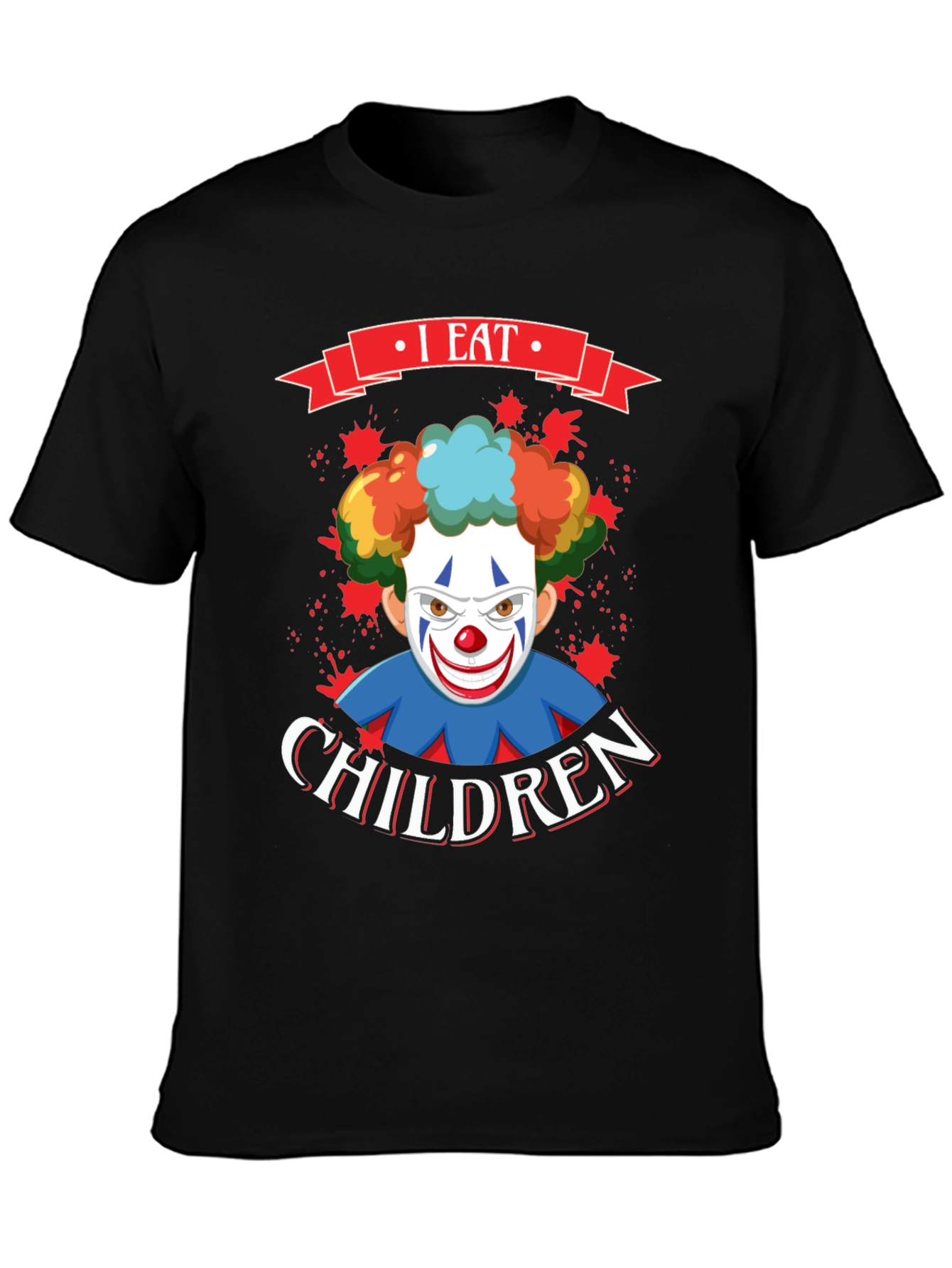 I Eat Children Clown Graphic T-Shirt