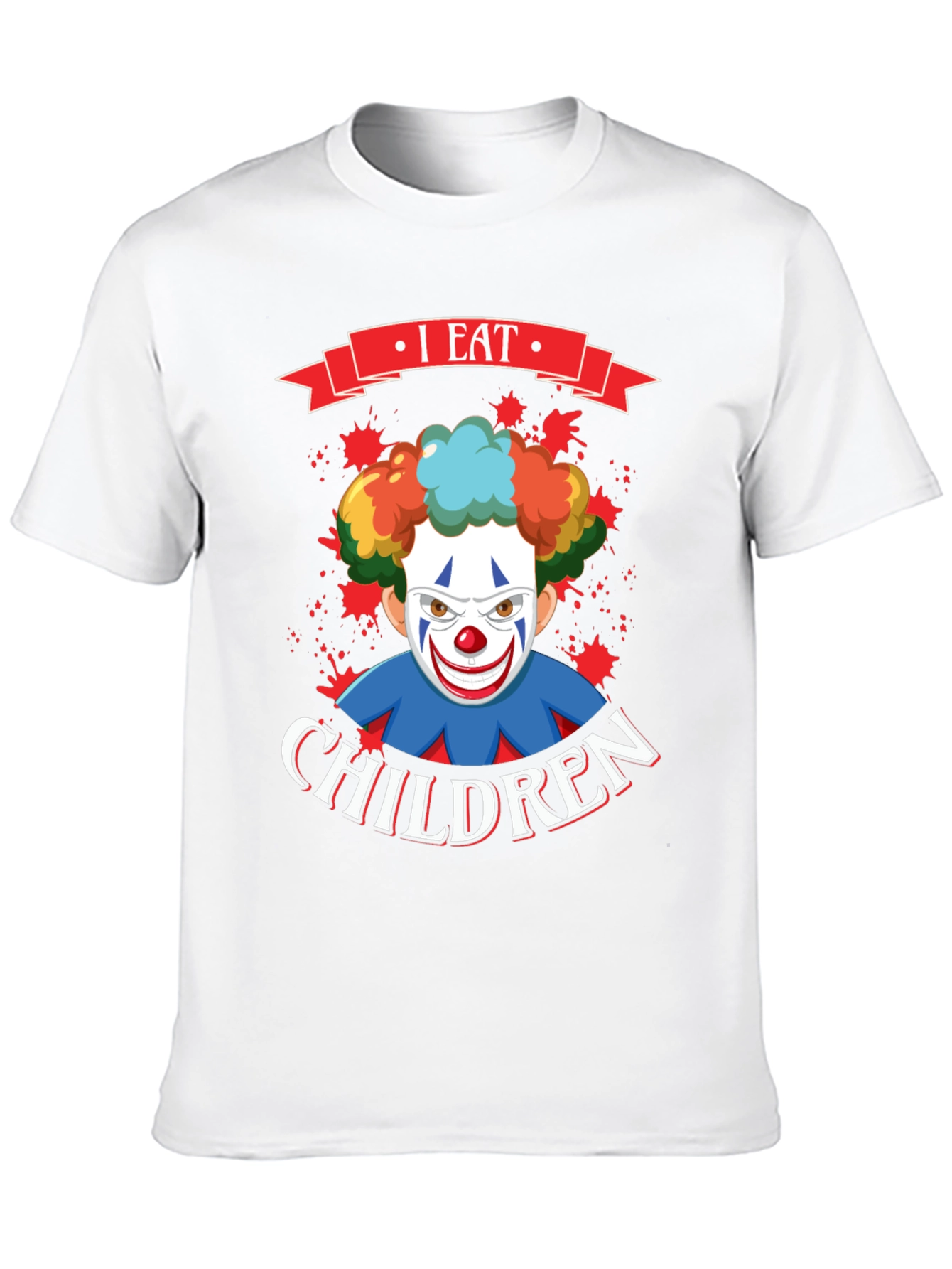 I Eat Children Clown Graphic T-Shirt