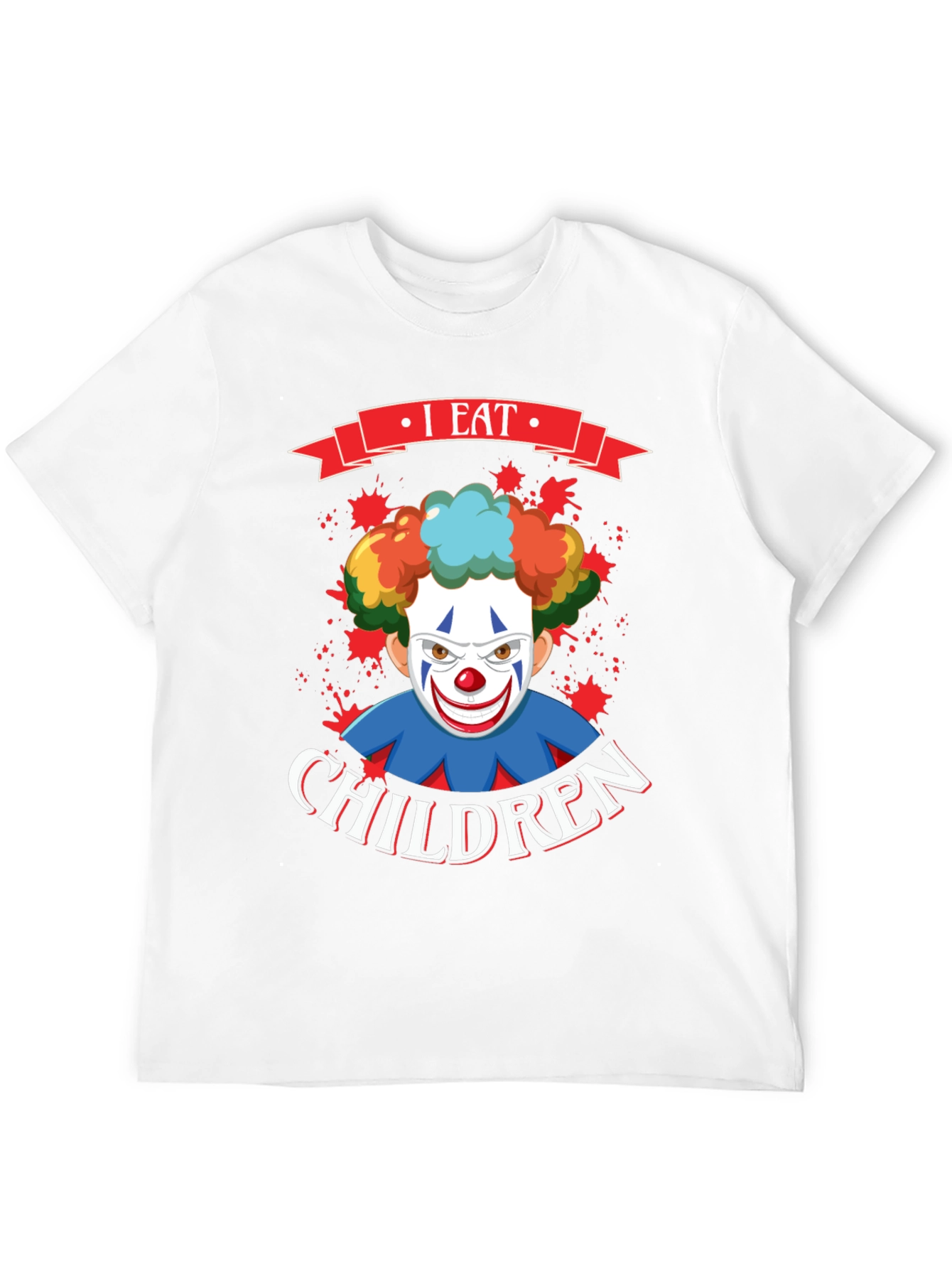 I Eat Children Clown Graphic T-Shirt