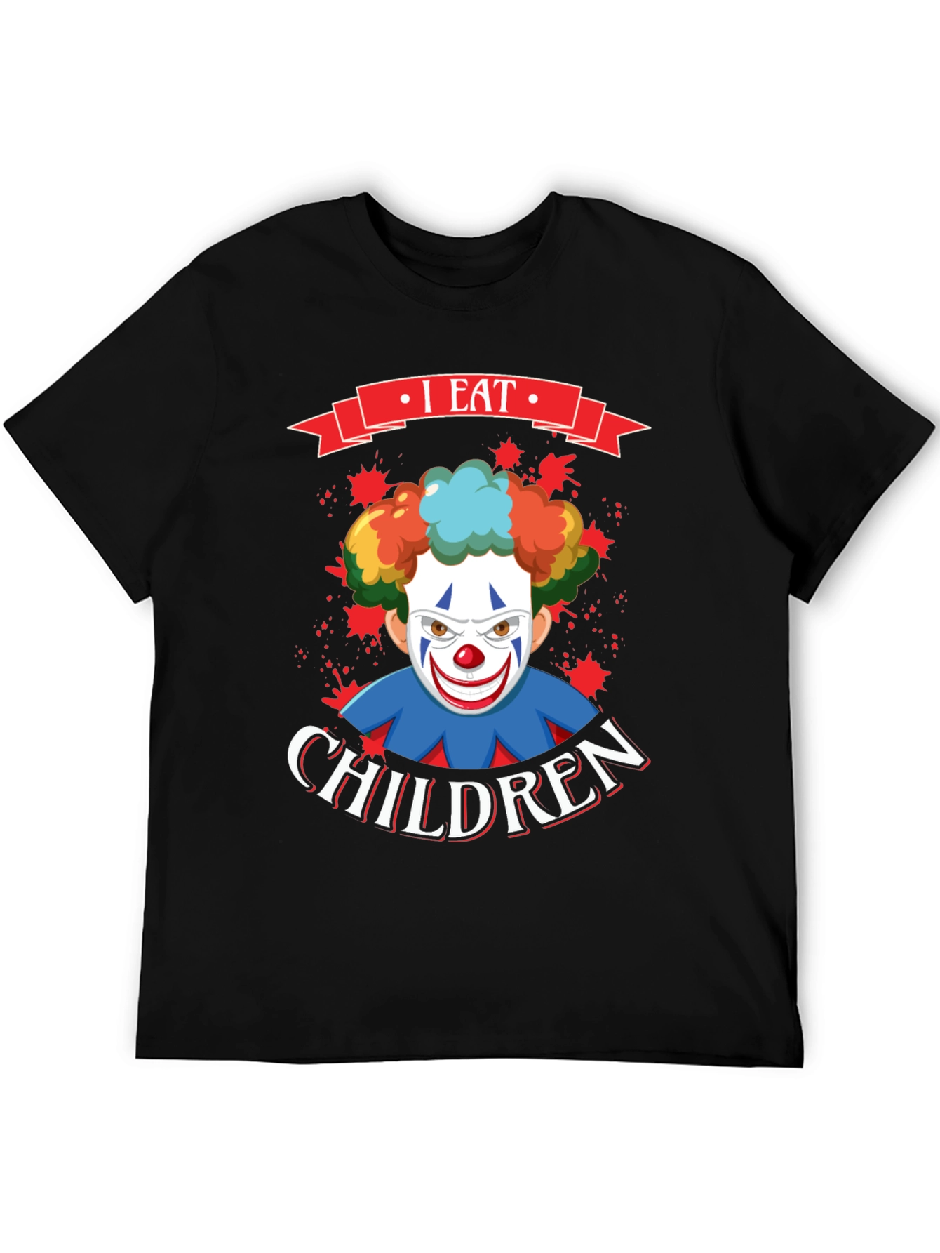 I Eat Children Clown Graphic T-Shirt