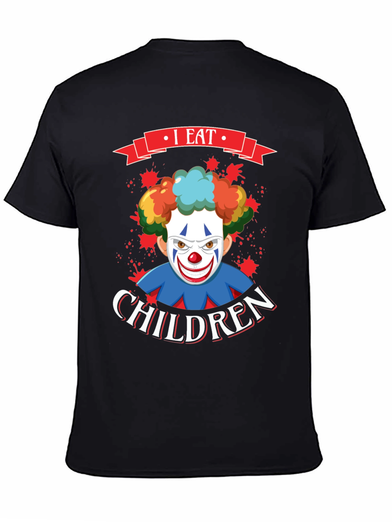 I Eat Children Clown Graphic T-Shirt