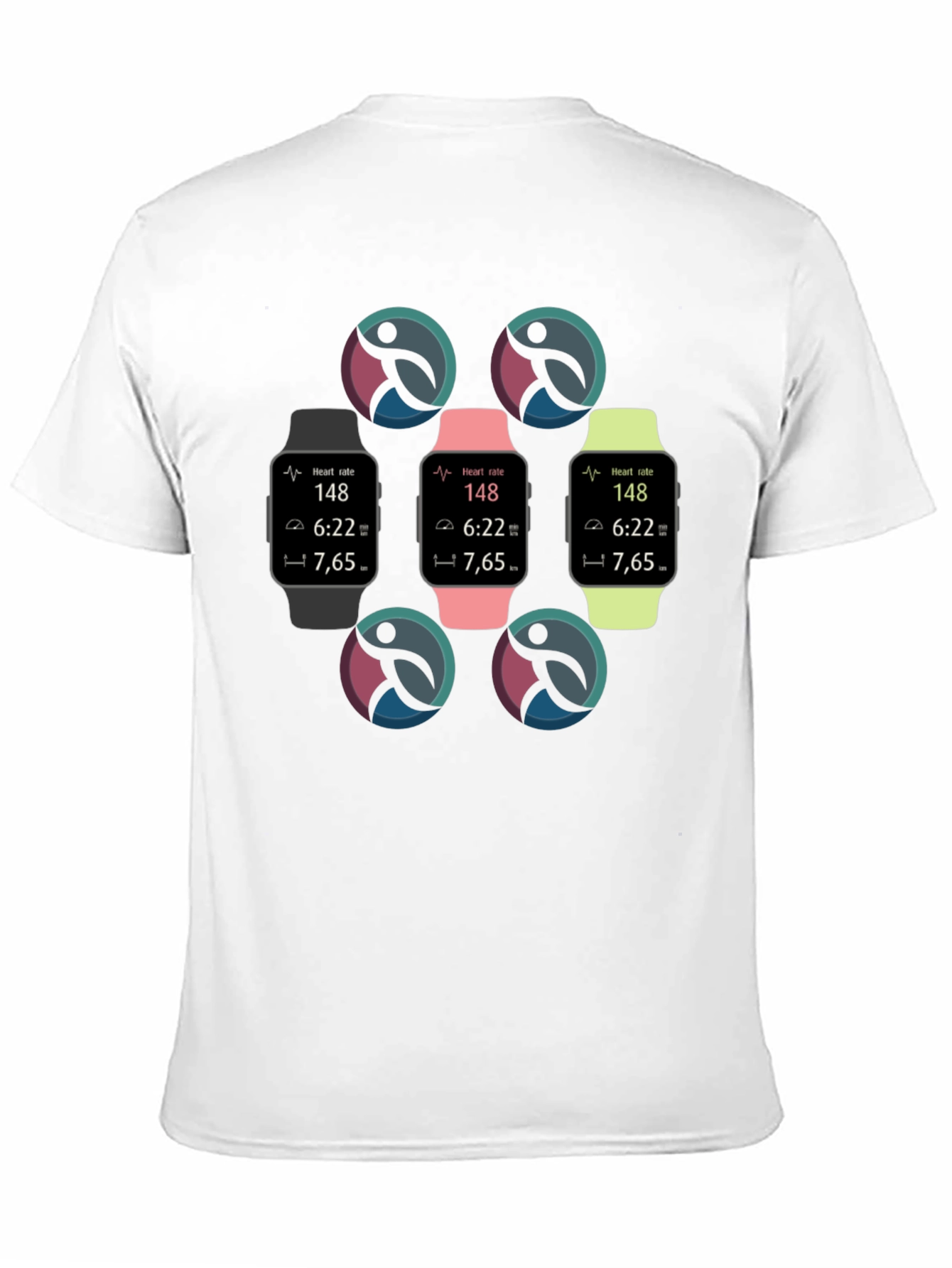 Smartwatch Pattern T-Shirt - Tech Inspired Graphic Tee