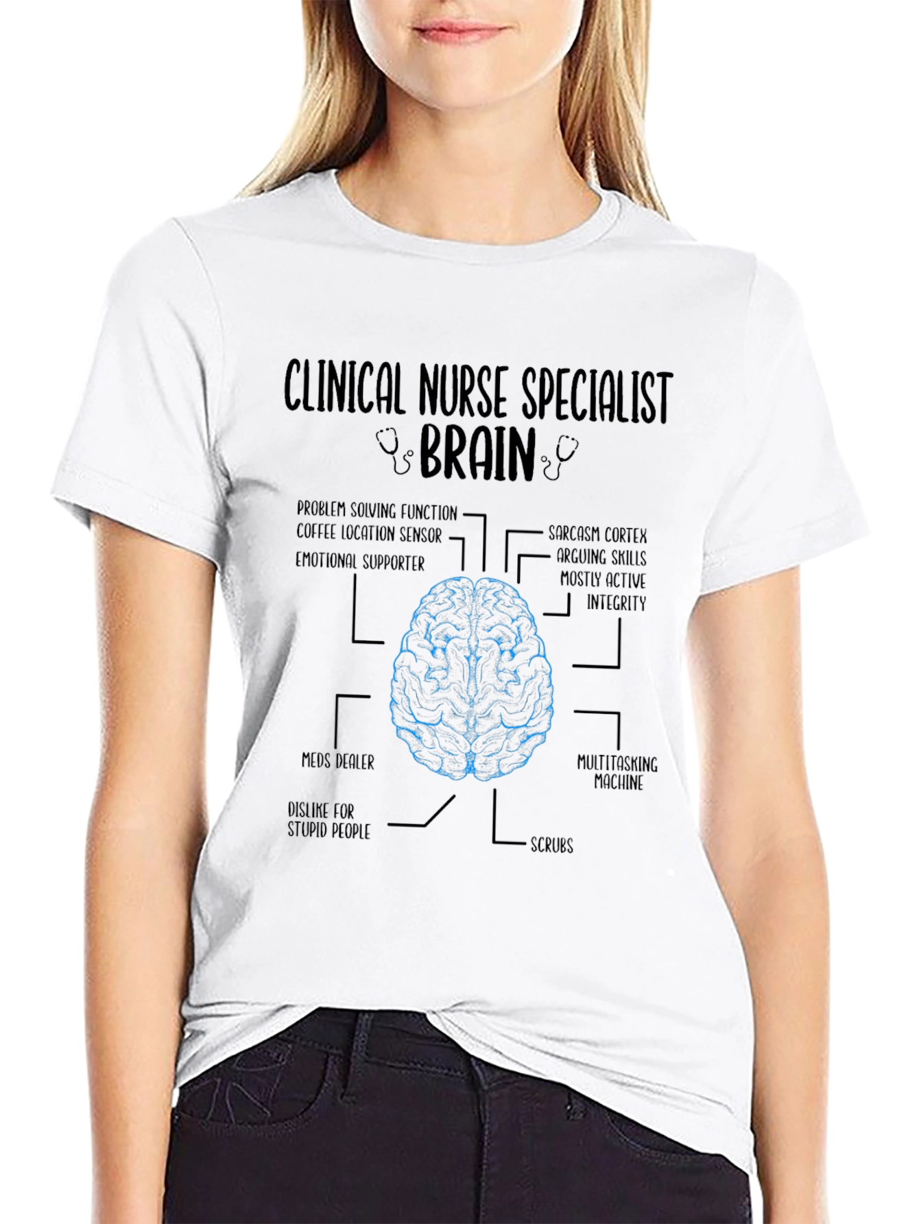 Clinical Nurse Specialist Brain T-Shirt